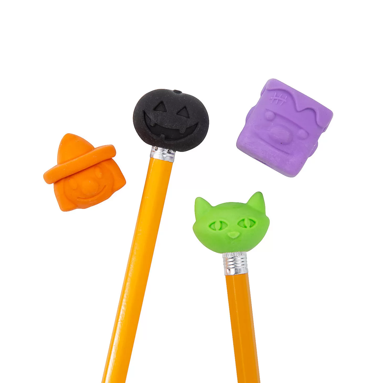 Shop Bulk 144 Pc. Halloween Pencil Top Erasers Boo Bags