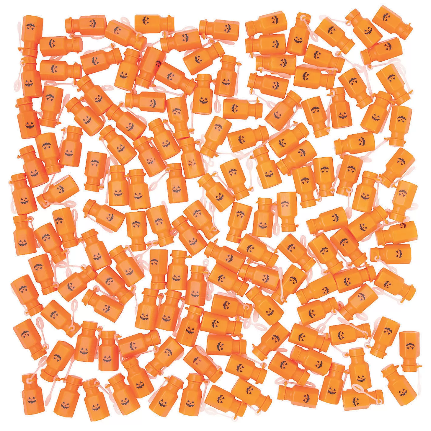 Store Bulk 144 Pc. Jack-O'-Lantern Mini Bubble Bottles Halloween Handouts