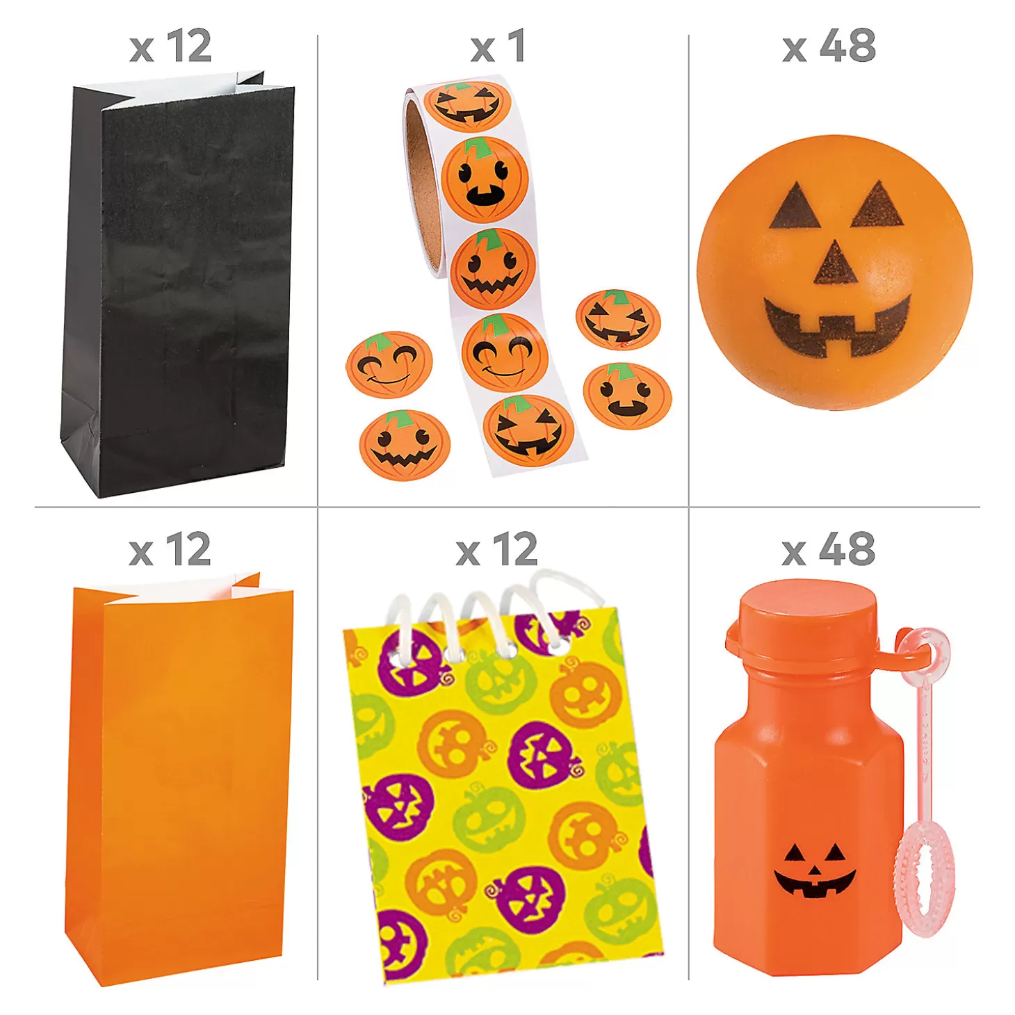 Cheap Bulk 193 Pc. Trick-Or-Treat Giveaways Kit For 48 Religious Halloween