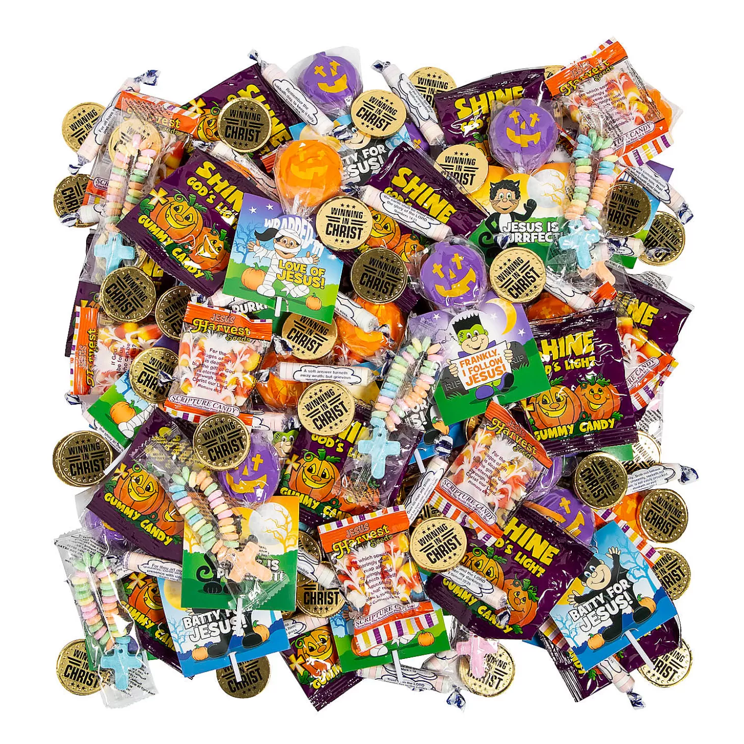 Cheap Bulk 213 Pc. Religious Trick-Or-Treat Candy Assortment Religious Halloween