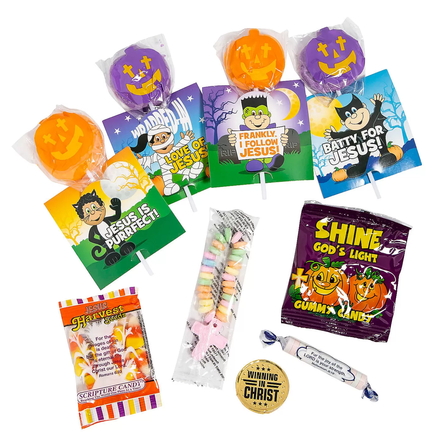 Shop Bulk 213 Pc. Religious Trick-Or-Treat Candy Assortment Bulk Halloween Supplies