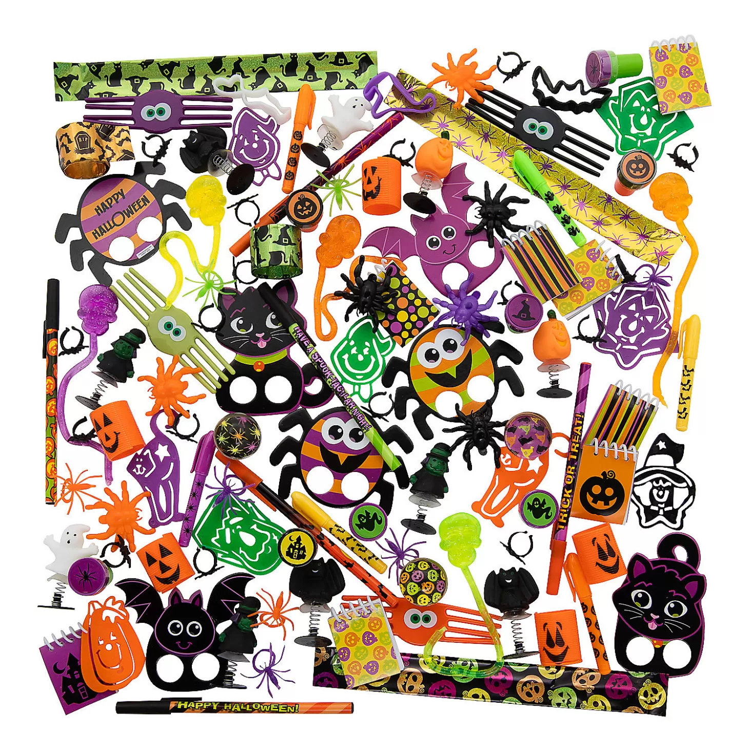 Discount Bulk 250 Pc. Halloween Iconic Novelties Assortment Bulk Halloween Supplies