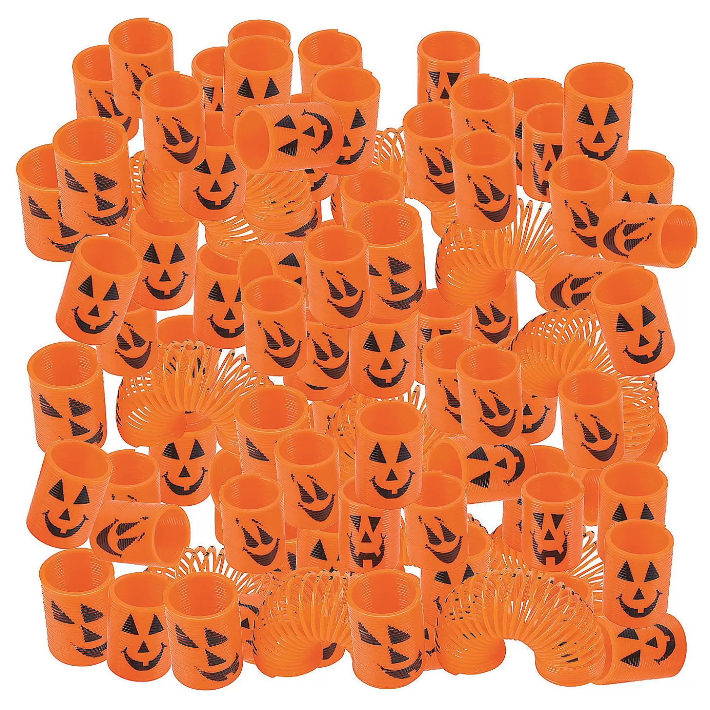 Cheap Bulk 300 Pc. Mini Jack-O'-Lantern Magic Springs Bulk Halloween Supplies