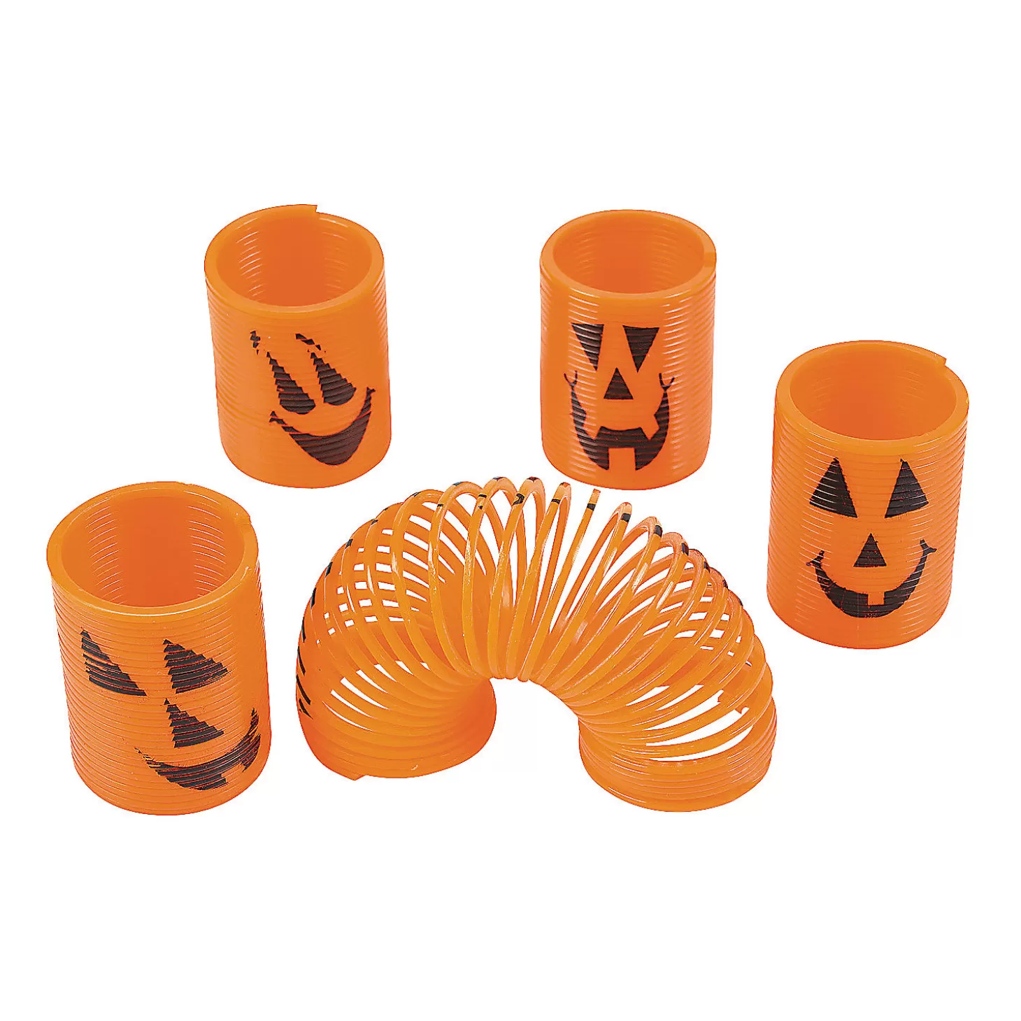 Cheap Bulk 300 Pc. Mini Jack-O'-Lantern Magic Springs Bulk Halloween Supplies