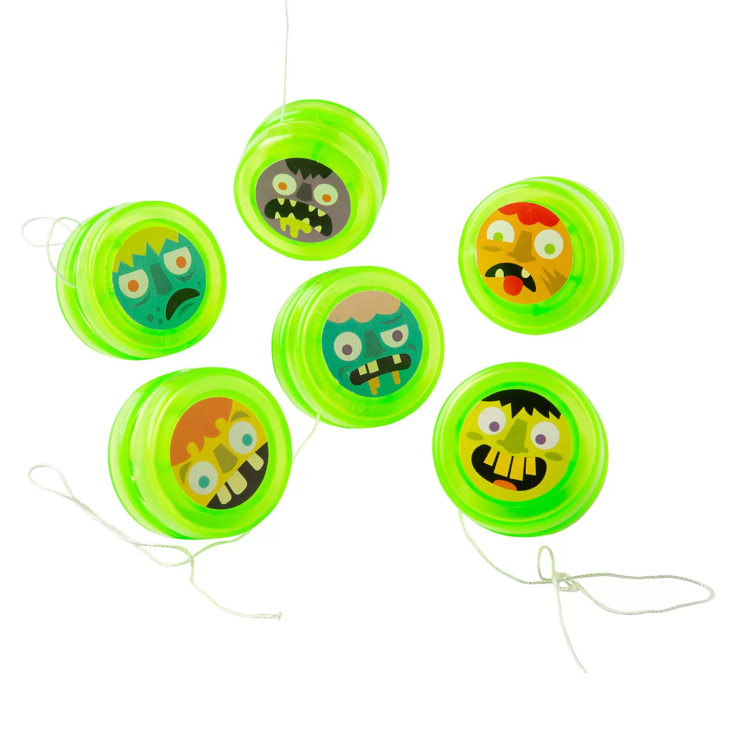 Best Sale Bulk 48 Pc. Glow-In-The-Dark Mini Zombie Yoyos Games & Activities