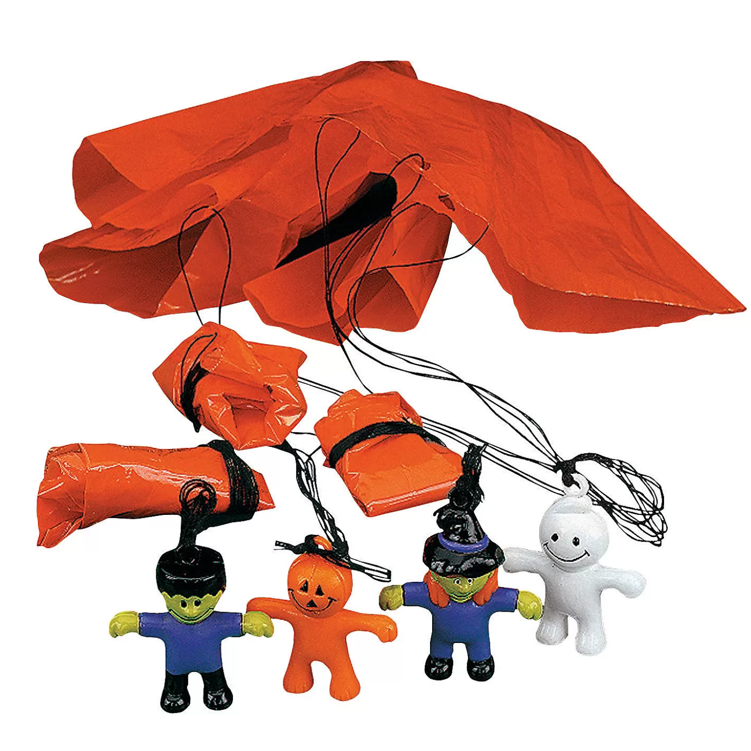 Outlet Bulk 48 Pc. Mini Halloween Character Paratroopers Halloween Handouts