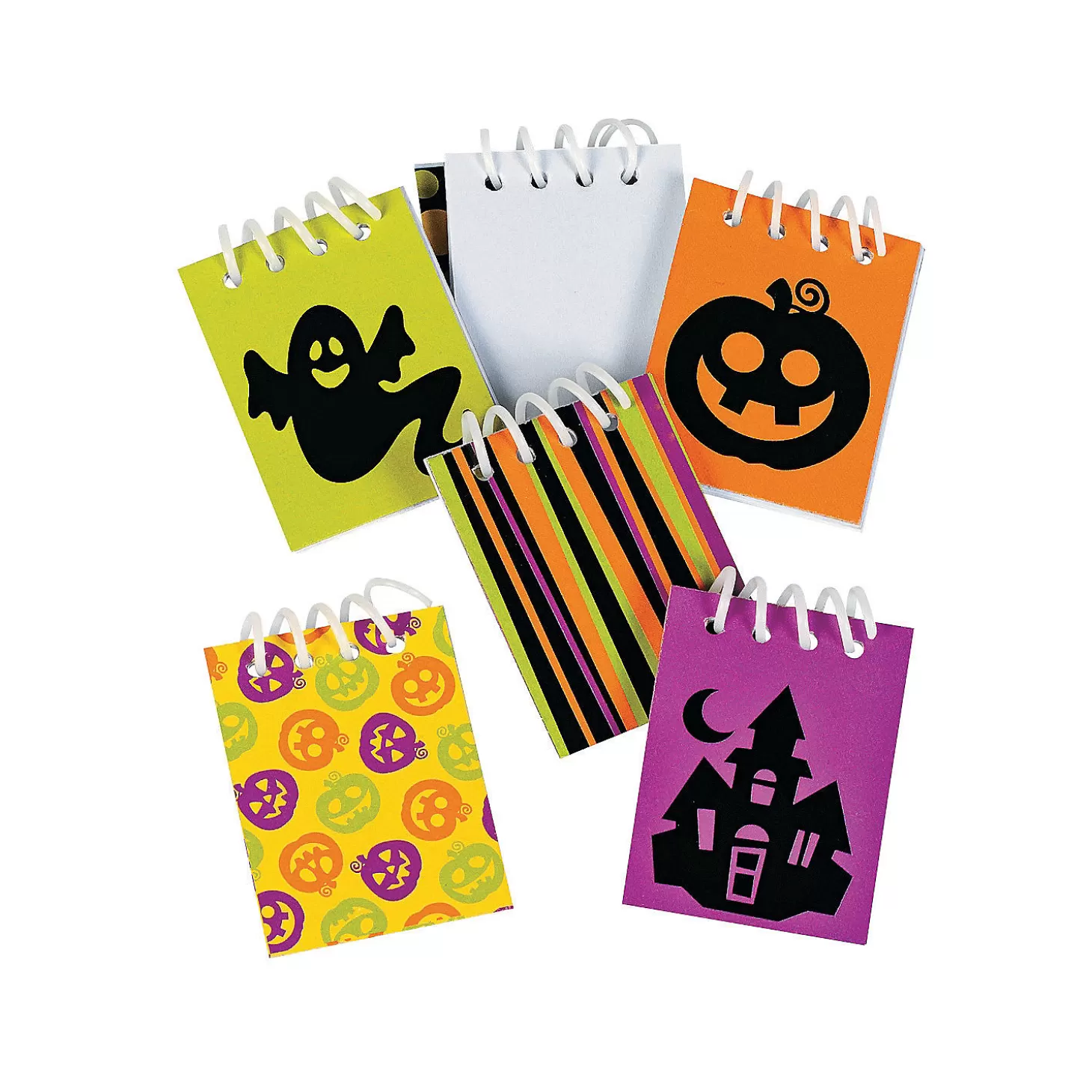 Fashion Bulk 48 Pc. Mini Iconic Halloween Spiral Notepads Boo Bags