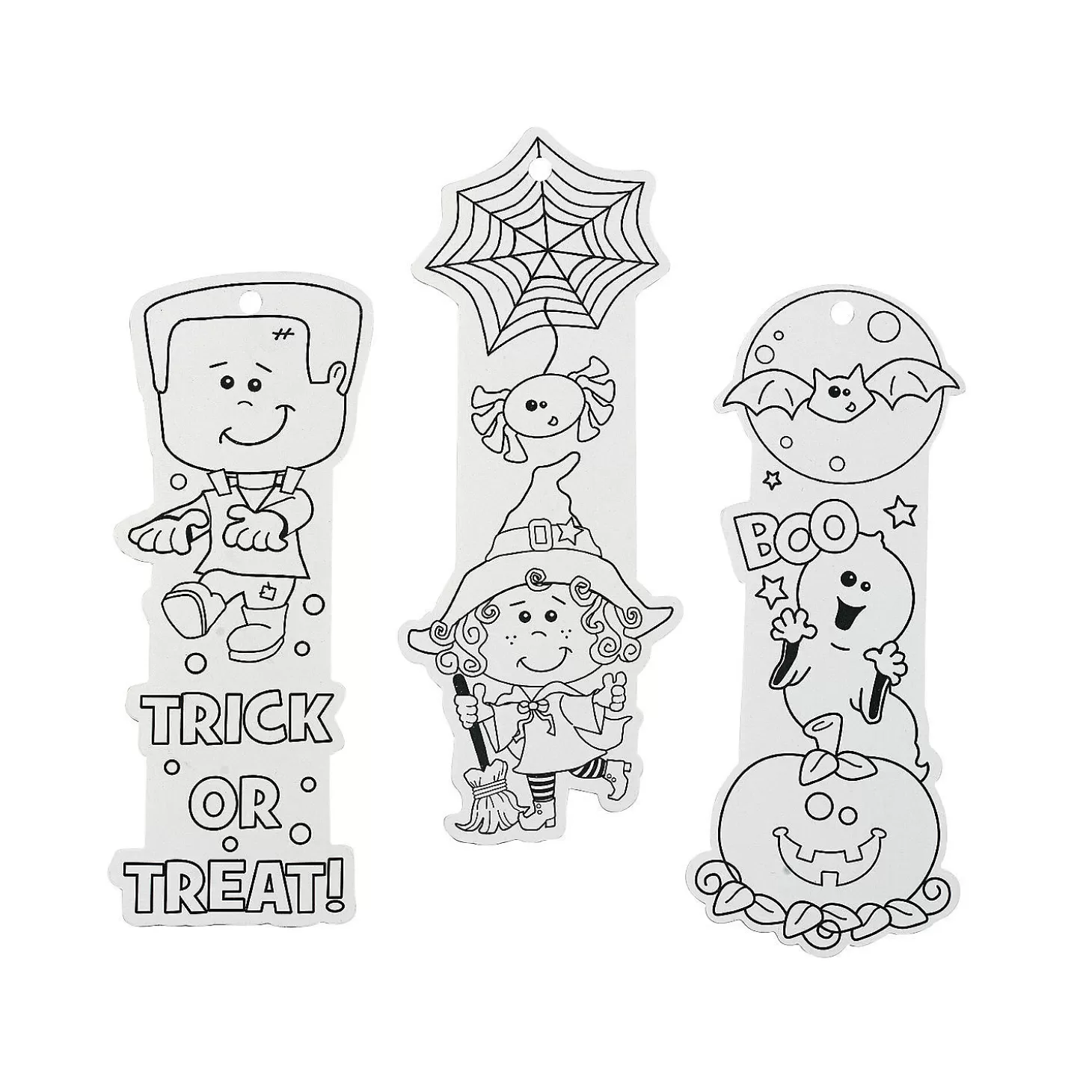 Best Sale Bulk 50 Pc. Color Your Own Halloween Friends Bookmarks Boo Bags