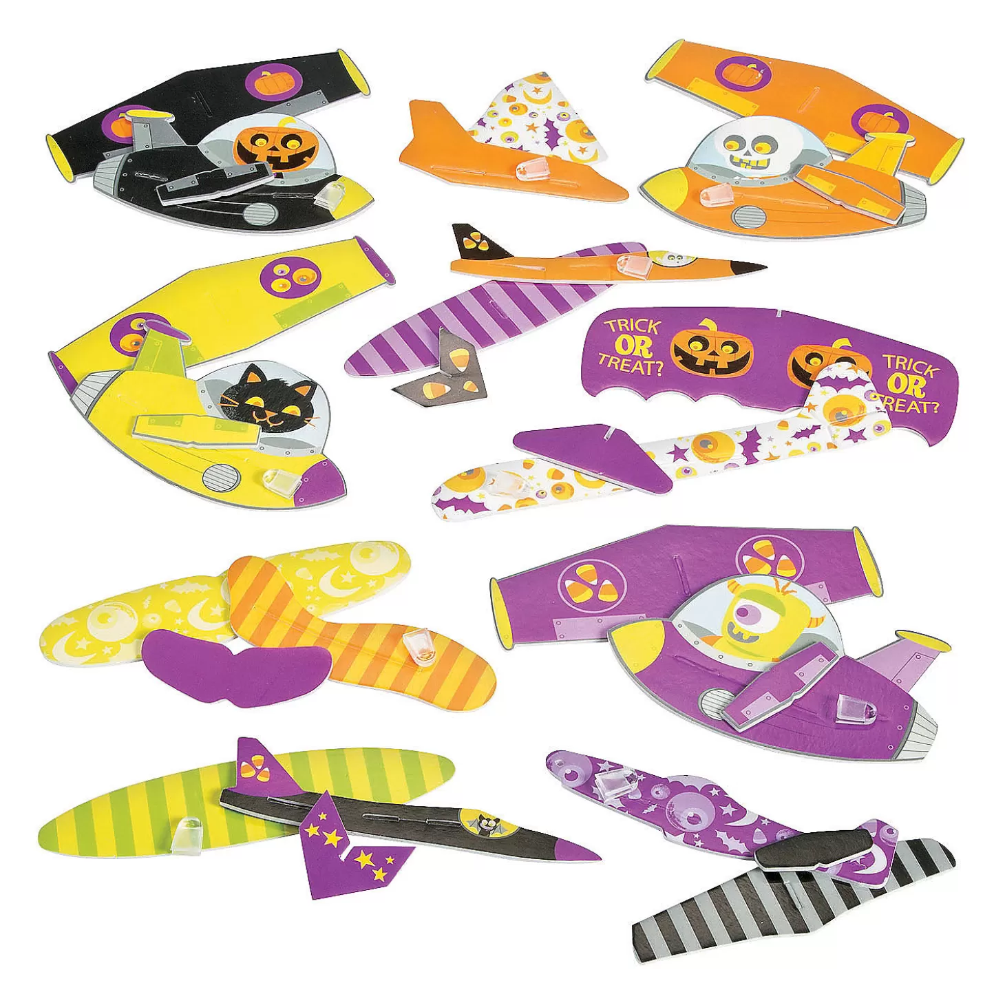 Best Sale Bulk 50 Pc. Halloween Monster Glider Assortment Flying Toys