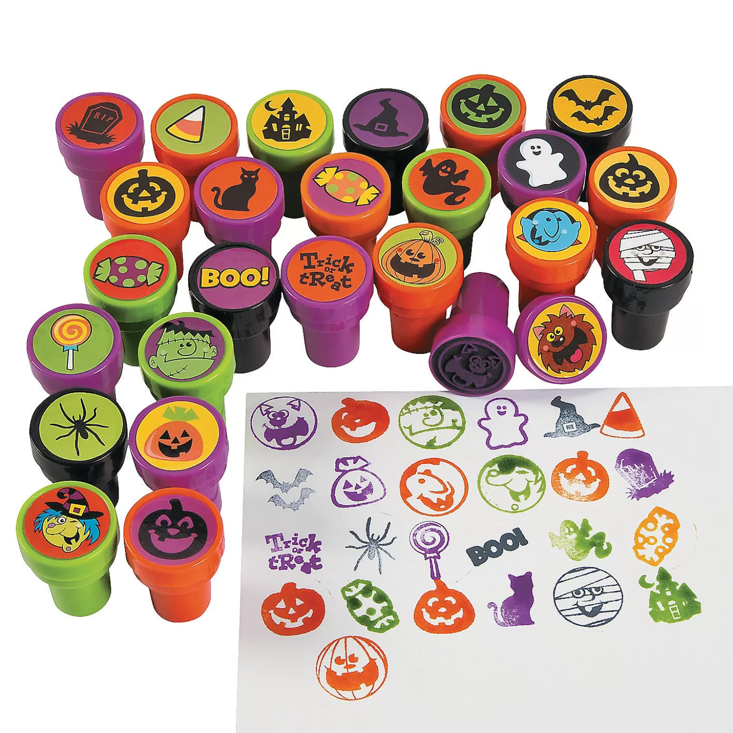 Discount Bulk 50 Pc. Halloween Stampers Bulk Halloween Supplies