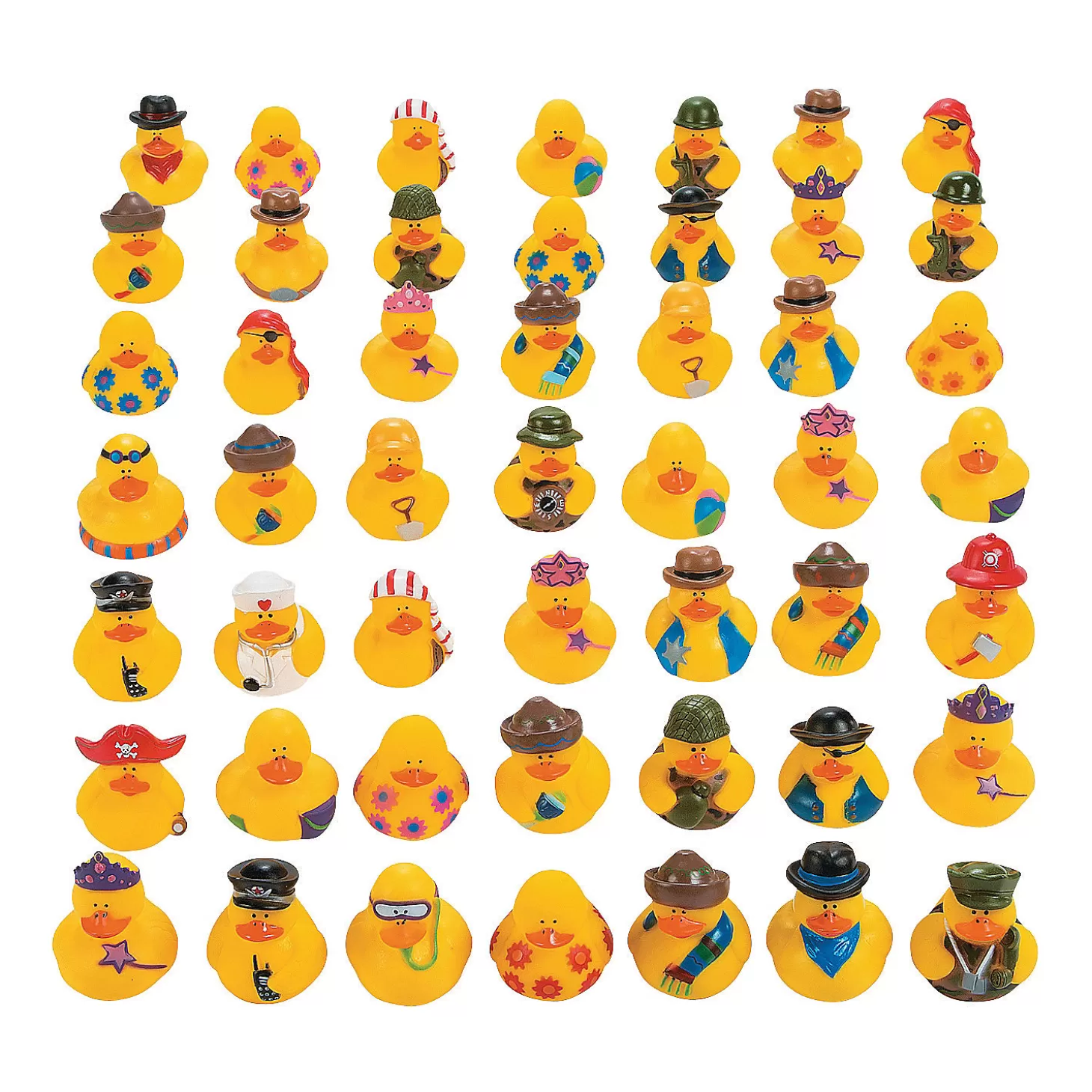 Hot Bulk 50 Pc. Rubber Ducks Assortment Halloween Handouts