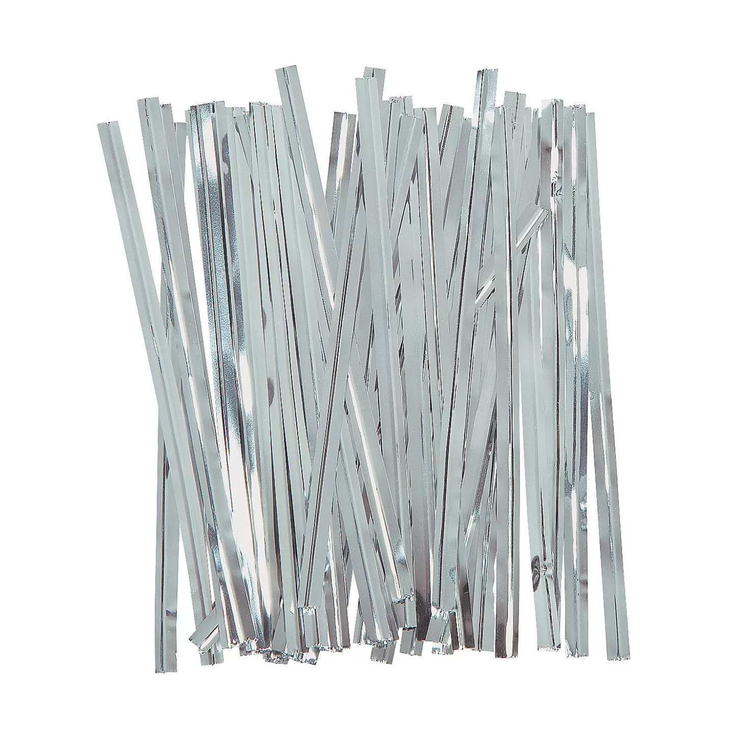 Best Bulk 600 Pc. Silver Metallic Twist Ties Halloween Bags