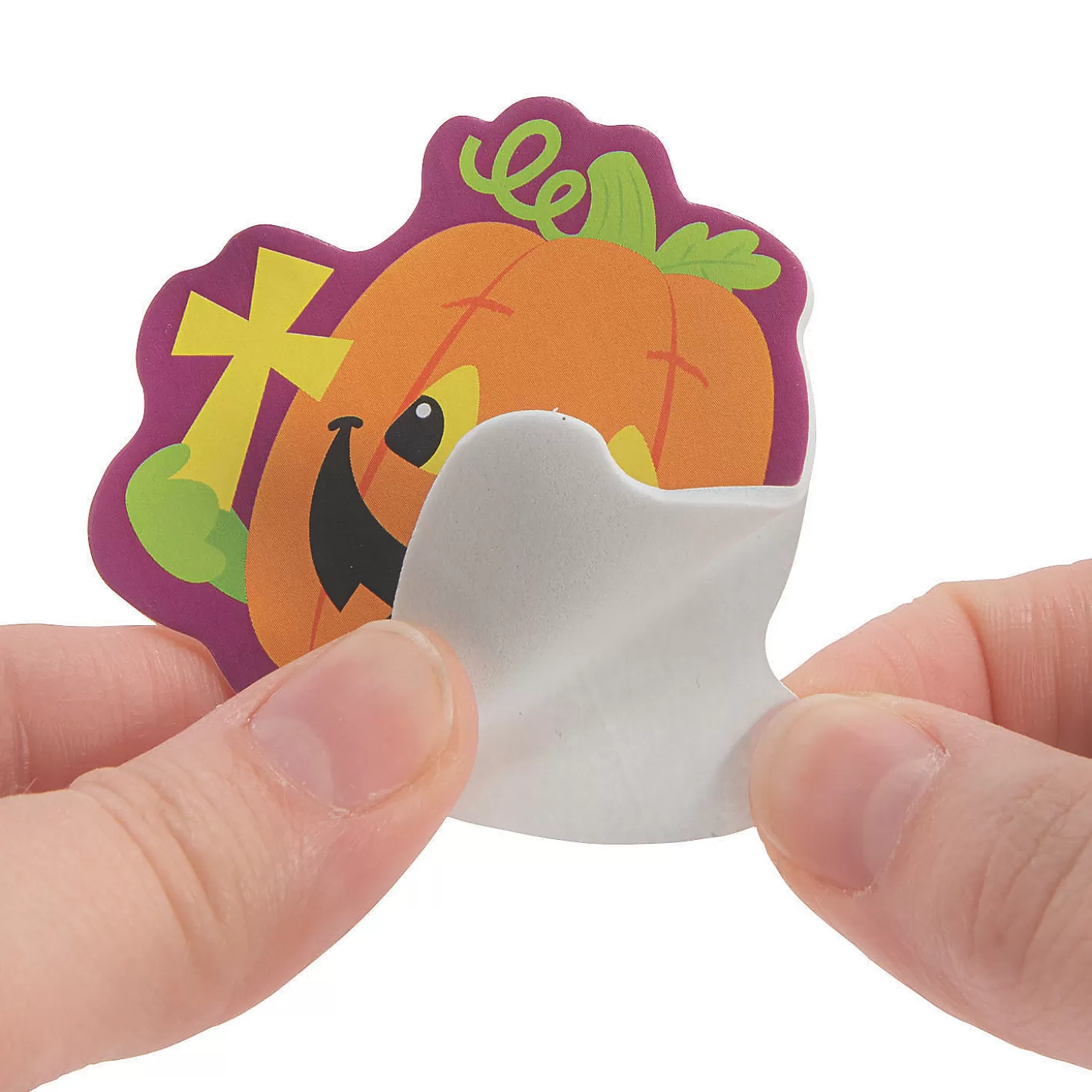 Shop Bulk 72 Pc. Christian Pumpkin Self-Adhesive Shapes Religious Halloween