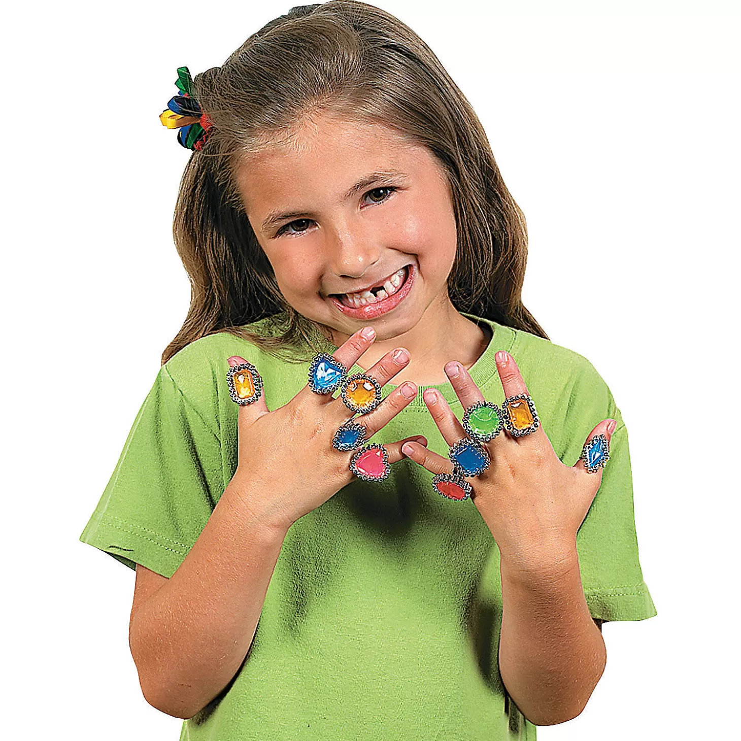 Store Bulk 72 Pc. Colorful Rhinestone Rings Halloween Apparel & Accessories