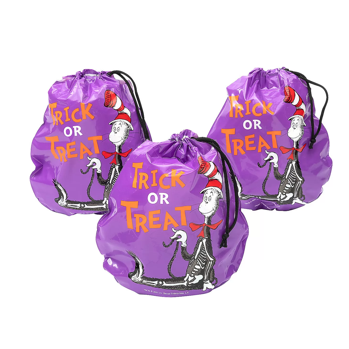 Cheap Bulk 72 Pc. Dr. Seuss™ Halloween Drawstring Goody Bags Halloween Bags