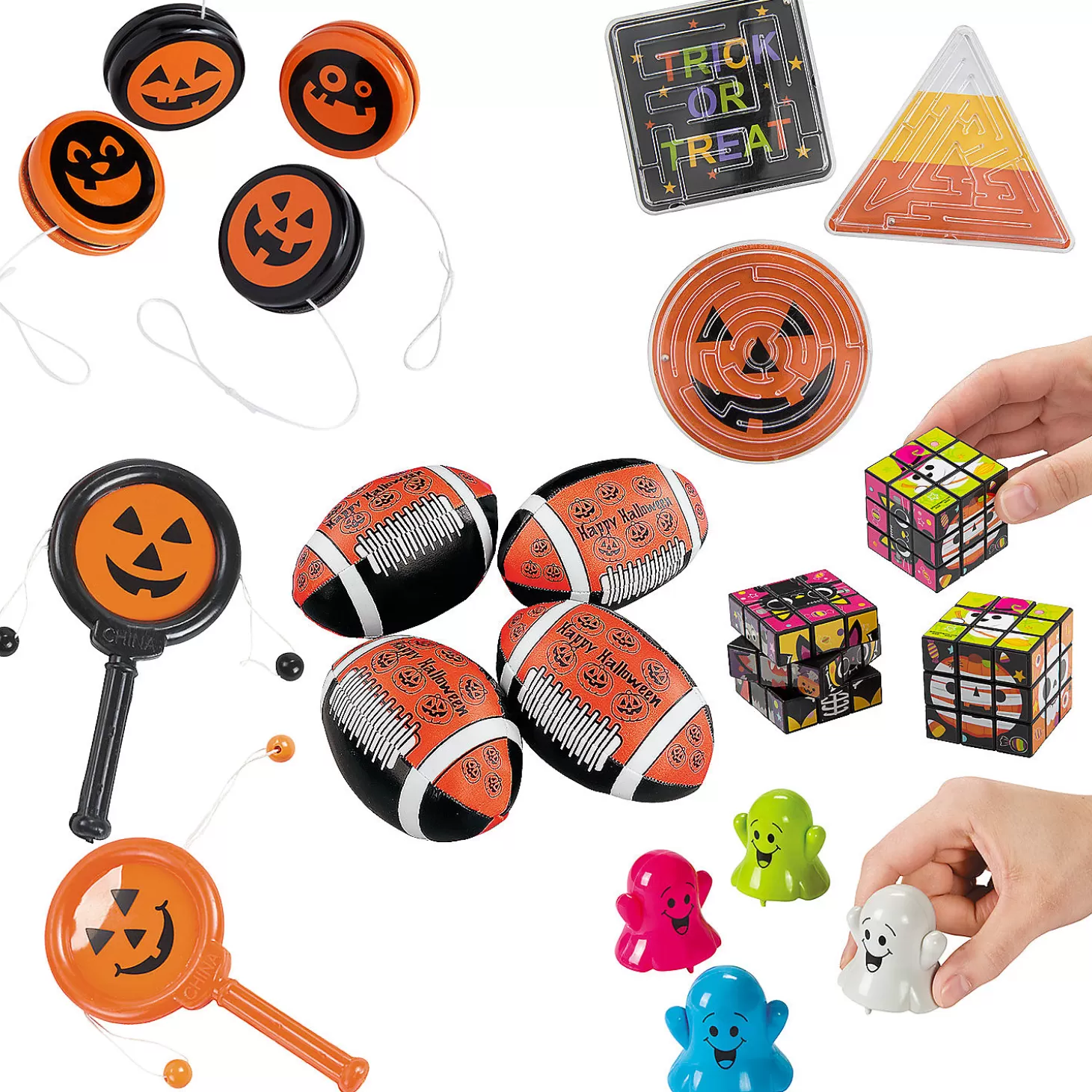 Cheap Bulk 96 Pc. Halloween Fun & Games Kit Halloween Fun Kits