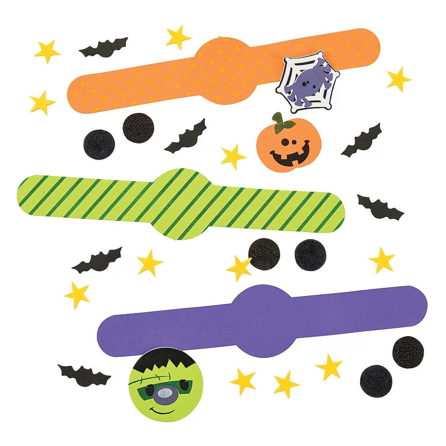 Online Bulk Halloween Bracelet Craft Kit - Makes 50 Bulk Halloween Supplies