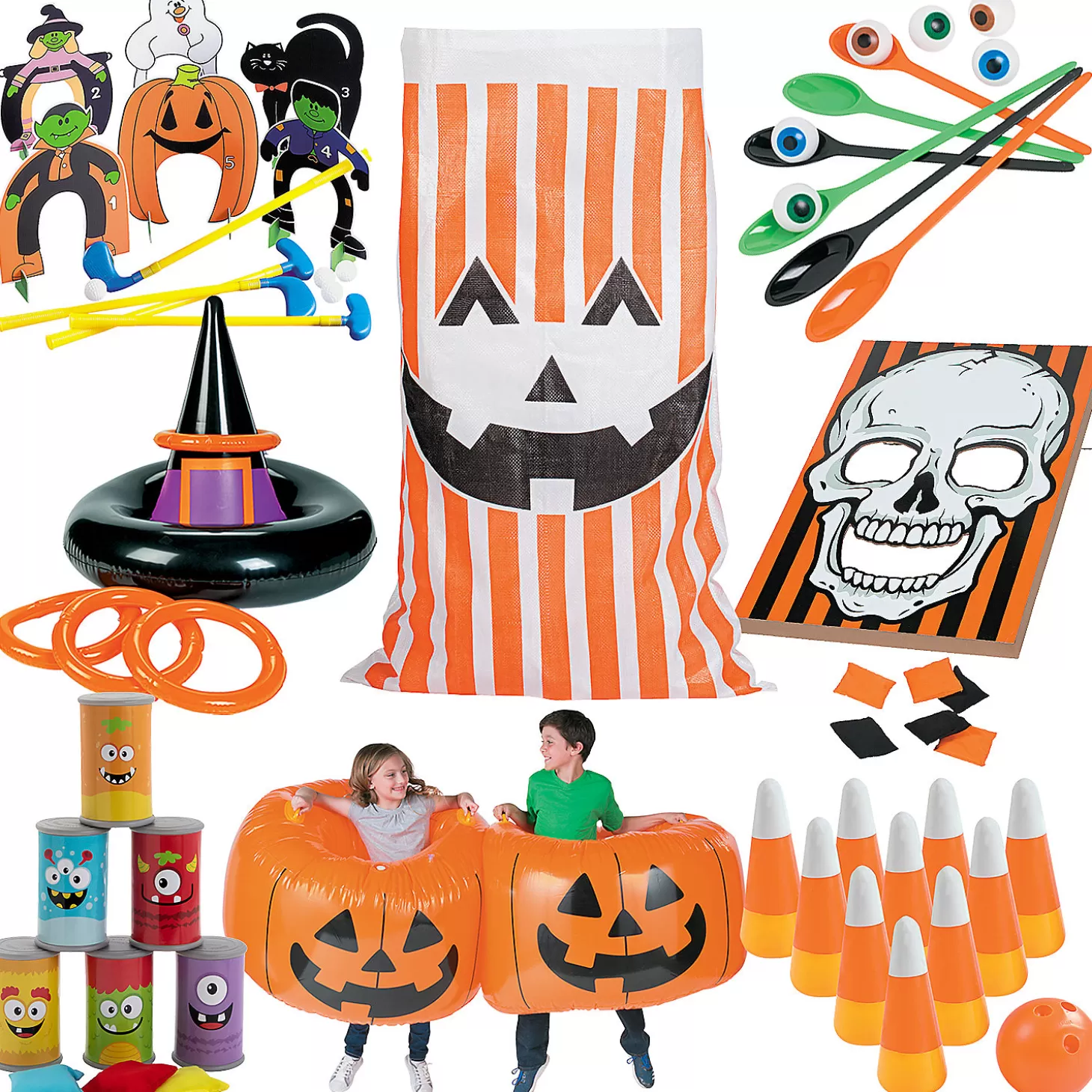 Flash Sale Bulk Halloween Game Assortment - 8 Games Halloween Fun Kits