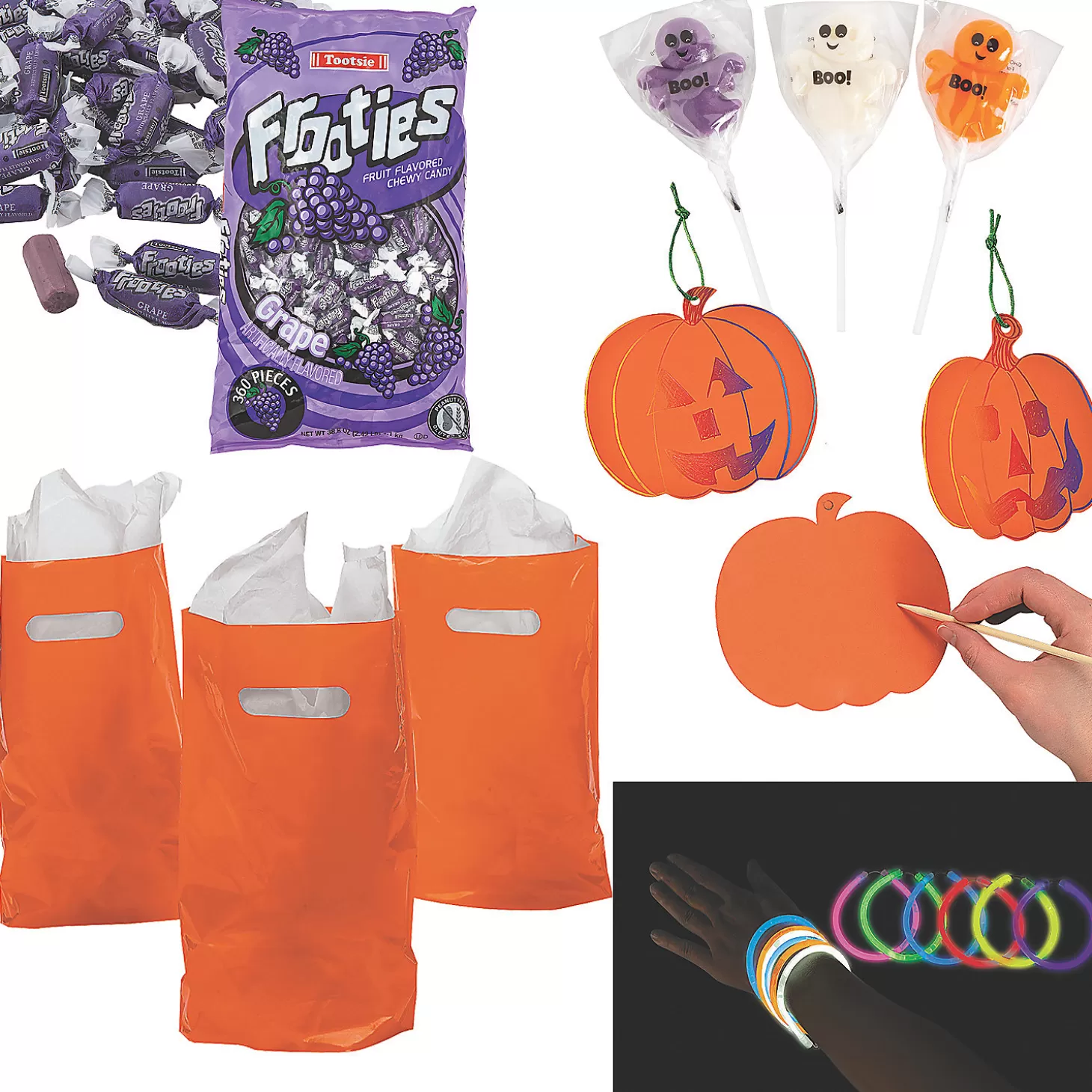 Cheap Bulk Halloween Handouts Kit For 48 Halloween Fun Kits