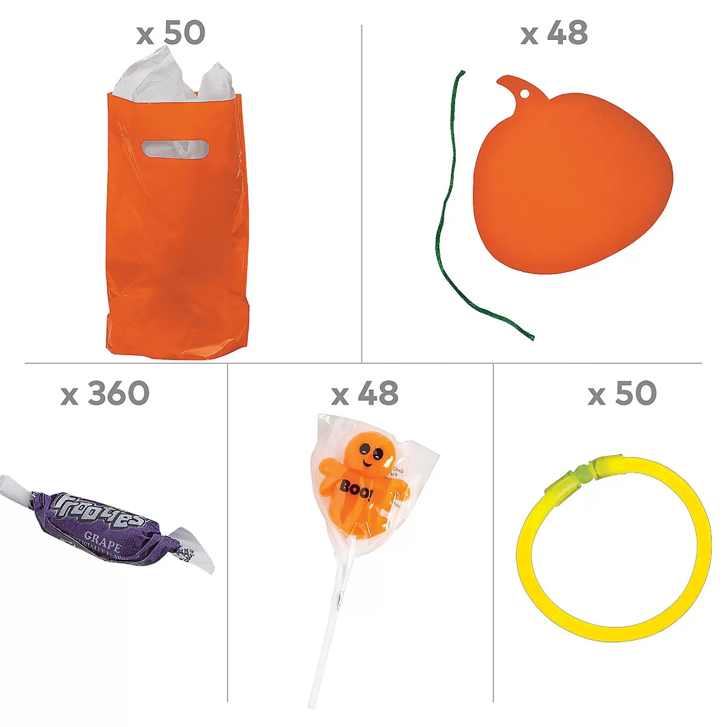 Cheap Bulk Halloween Handouts Kit For 48 Halloween Fun Kits