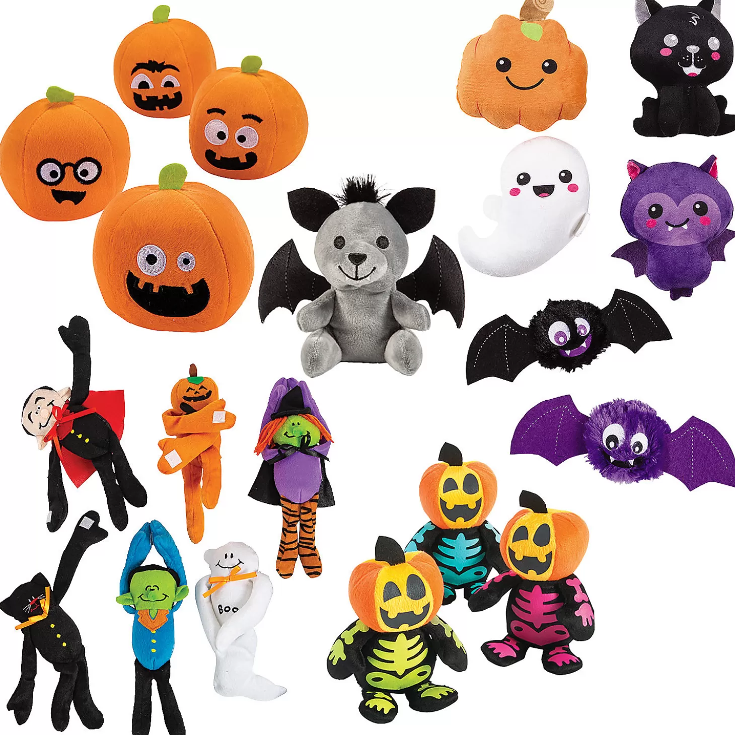 Store Bulk Halloween Plush Giveaway Kit For 72 Halloween Handouts