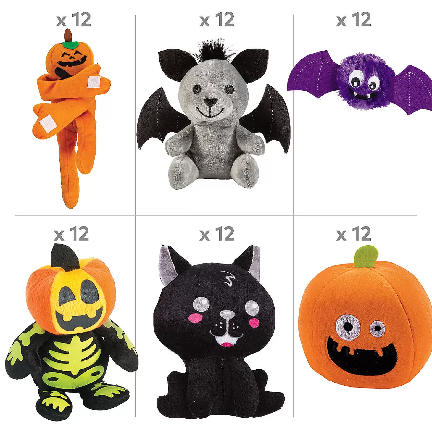 Store Bulk Halloween Plush Giveaway Kit For 72 Halloween Handouts