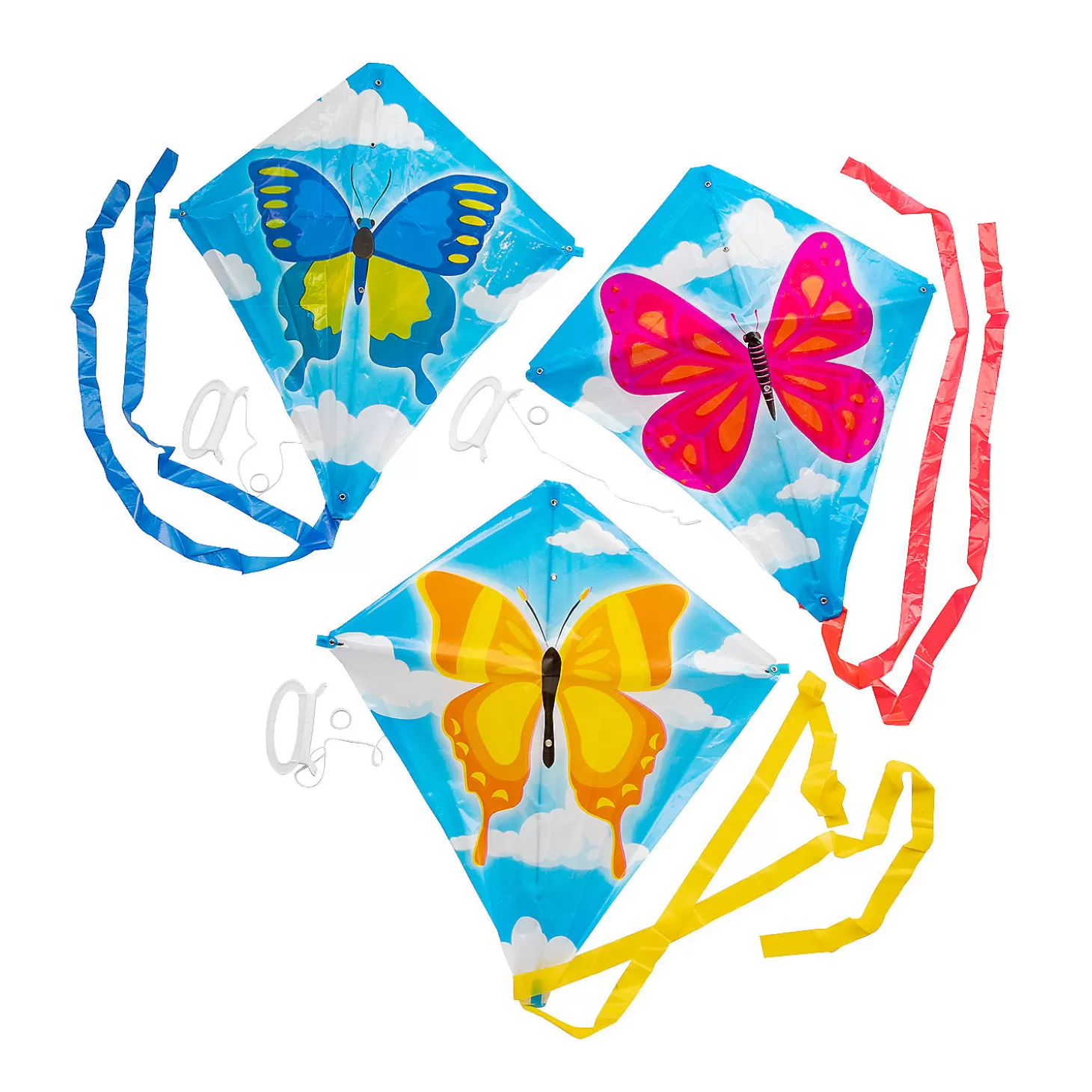 Outlet Butterfly Kites With Tail – 12 Pc. Flying Toys