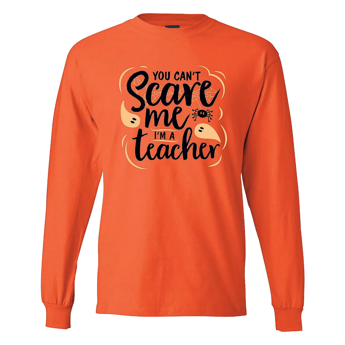 Clearance Can'T Scare Me I'M A Teacher Adult's T-Shirt Halloween T-Shirts