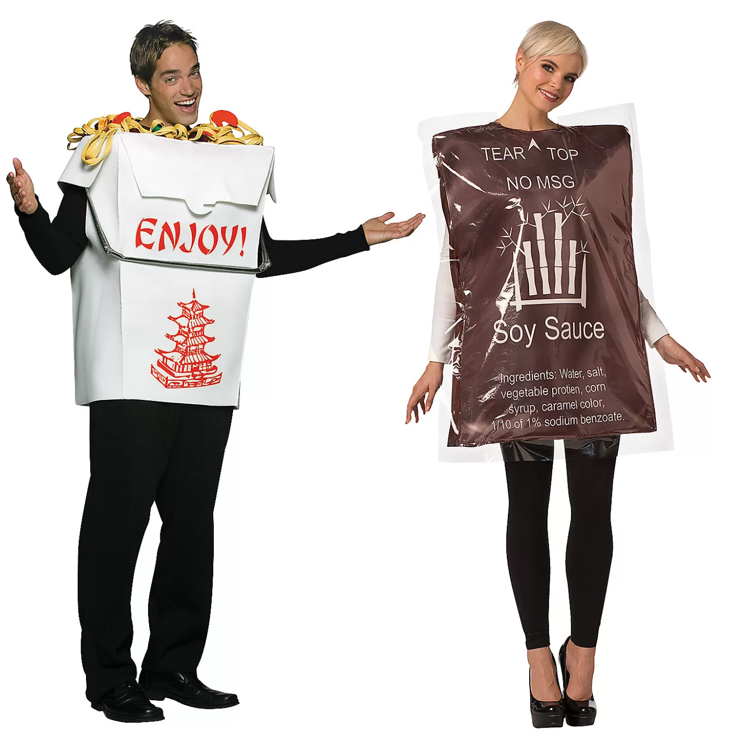 Fashion Chinese Take Out & Soy Sauce Couples Costumes Couples Costumes