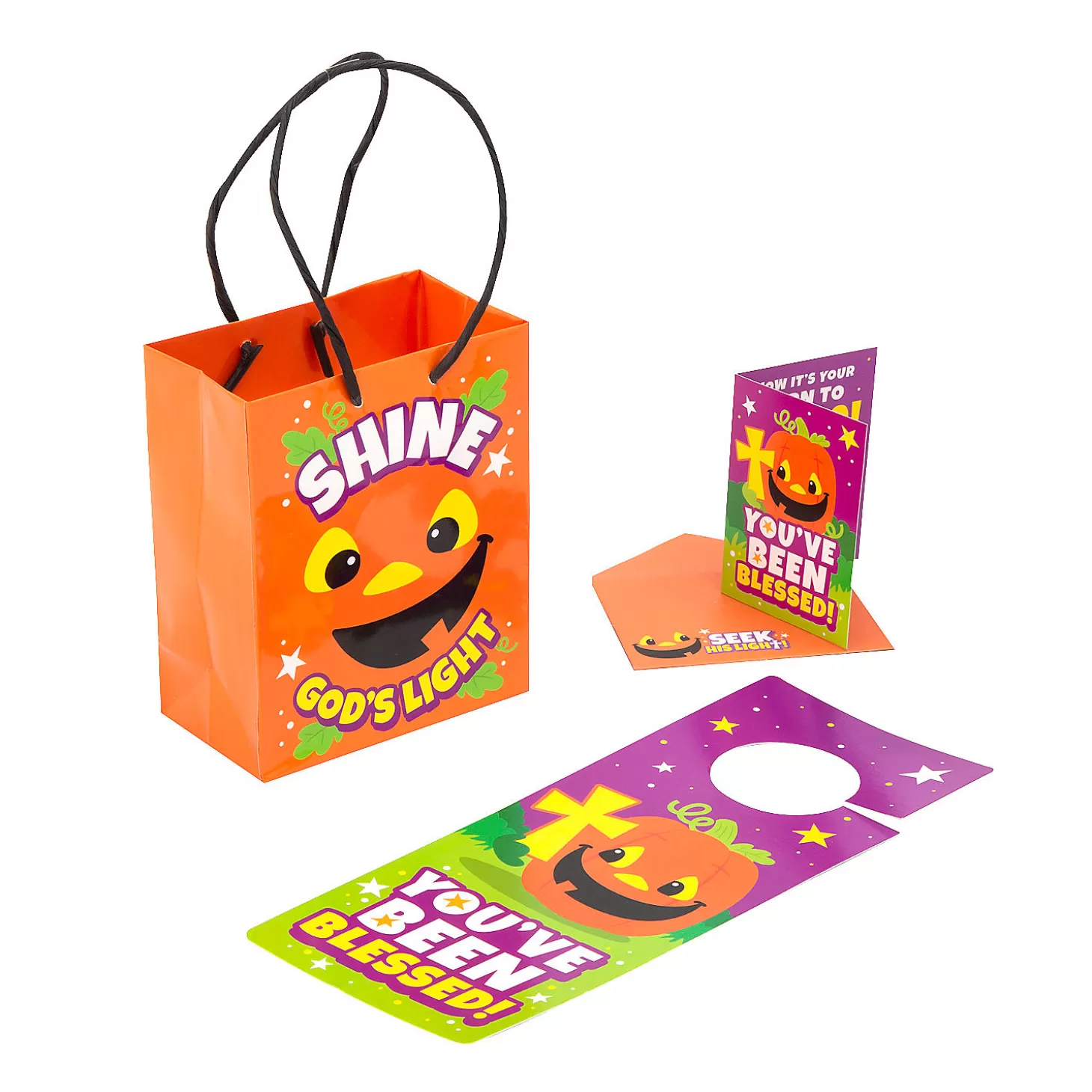 Best Sale Christian Pumpkin Boo Bag Starter Kit For 12 Halloween Bags