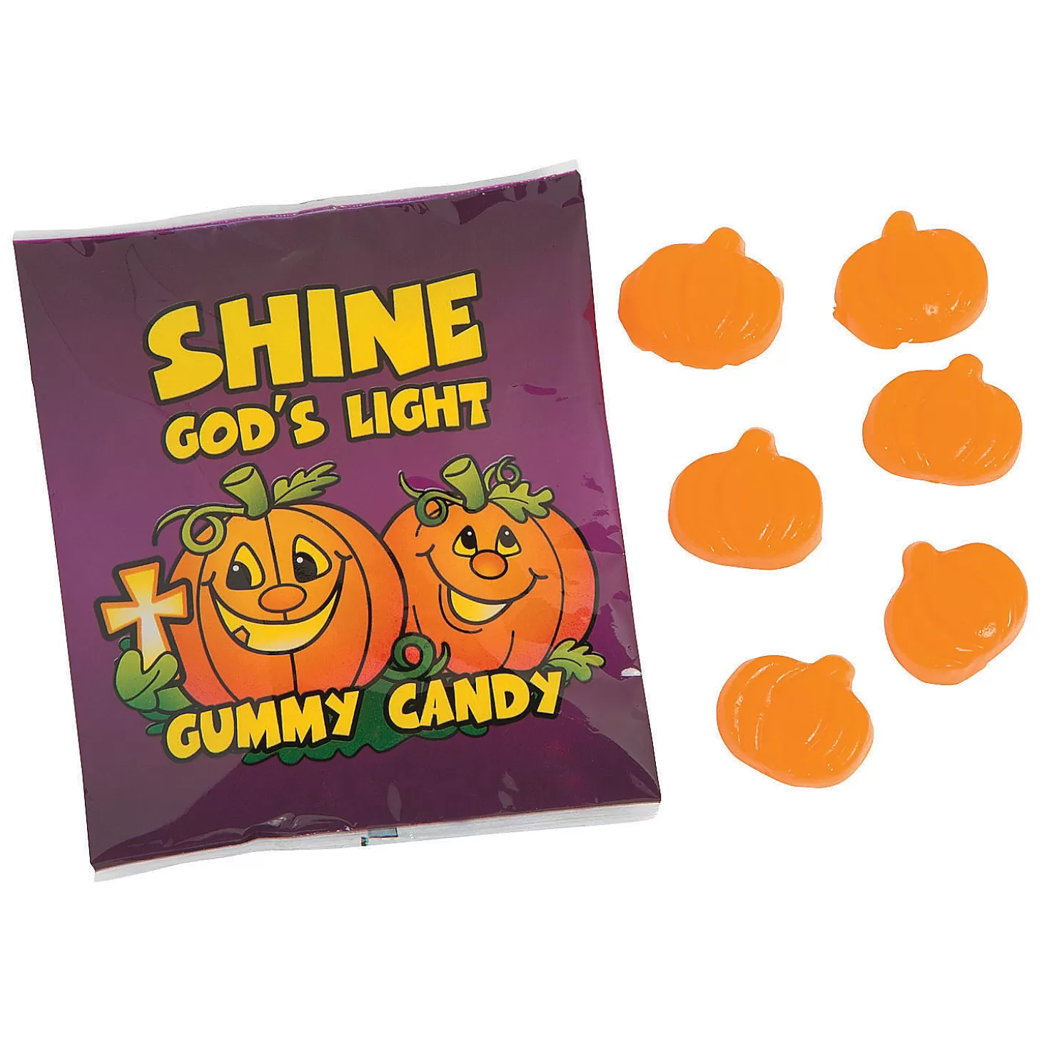 Discount Christian Pumpkin Gummy Candy - 24 Pc. Religious Halloween