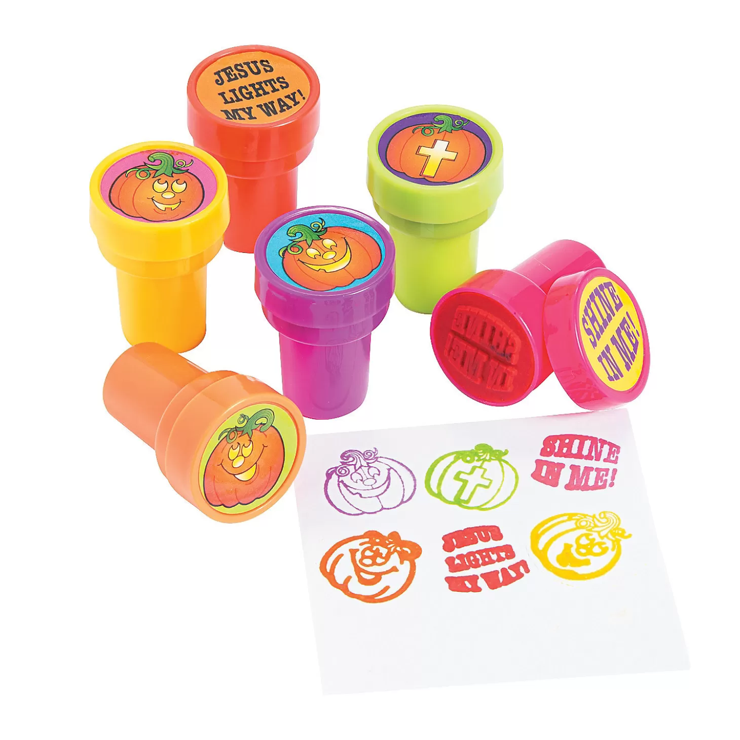 Fashion Christian Pumpkin Stampers - 24 Pc. Religious Halloween