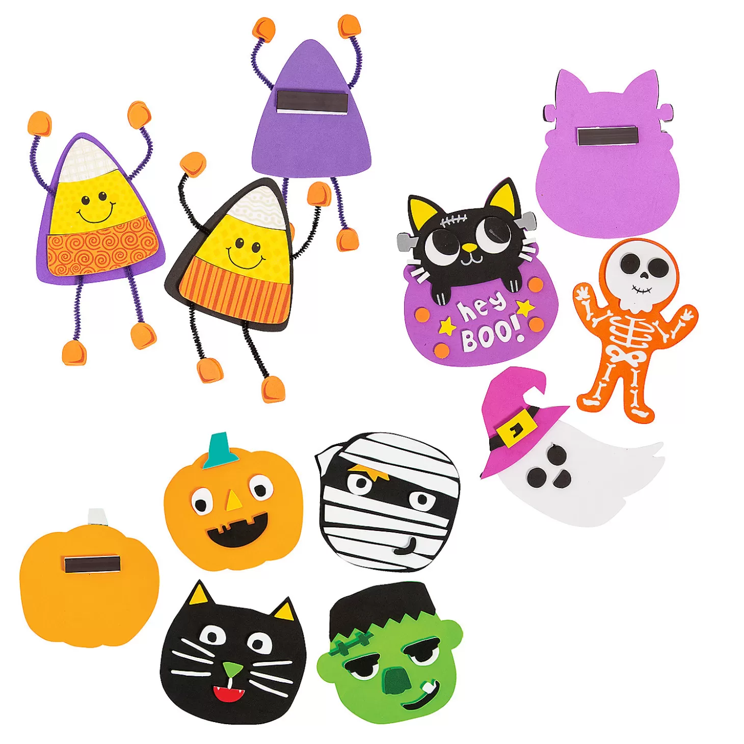 Store Classic Halloween Magnet Craft Kit Assortment - Makes 36 Halloween Fun Kits