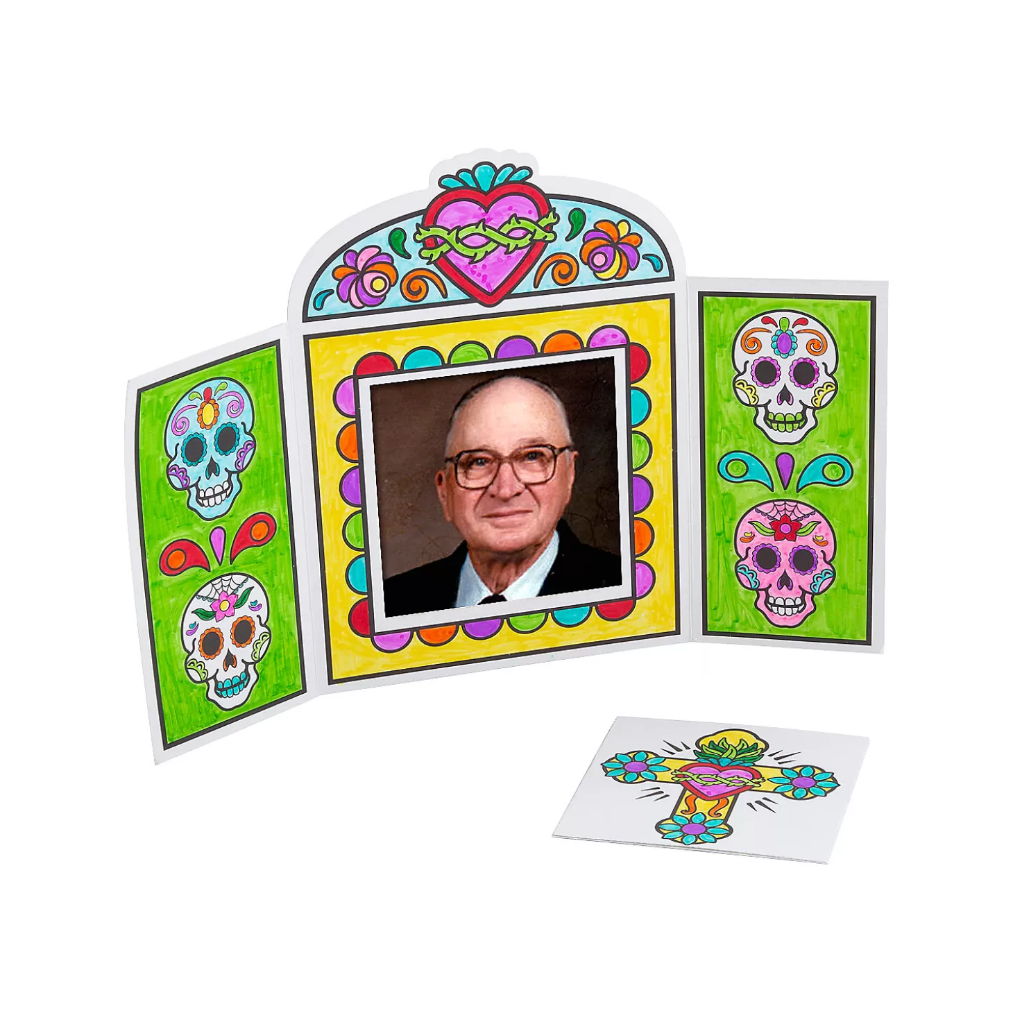 Cheap Color Your Own Day Of The Dead Shrines - 6 Pc. Religious Halloween
