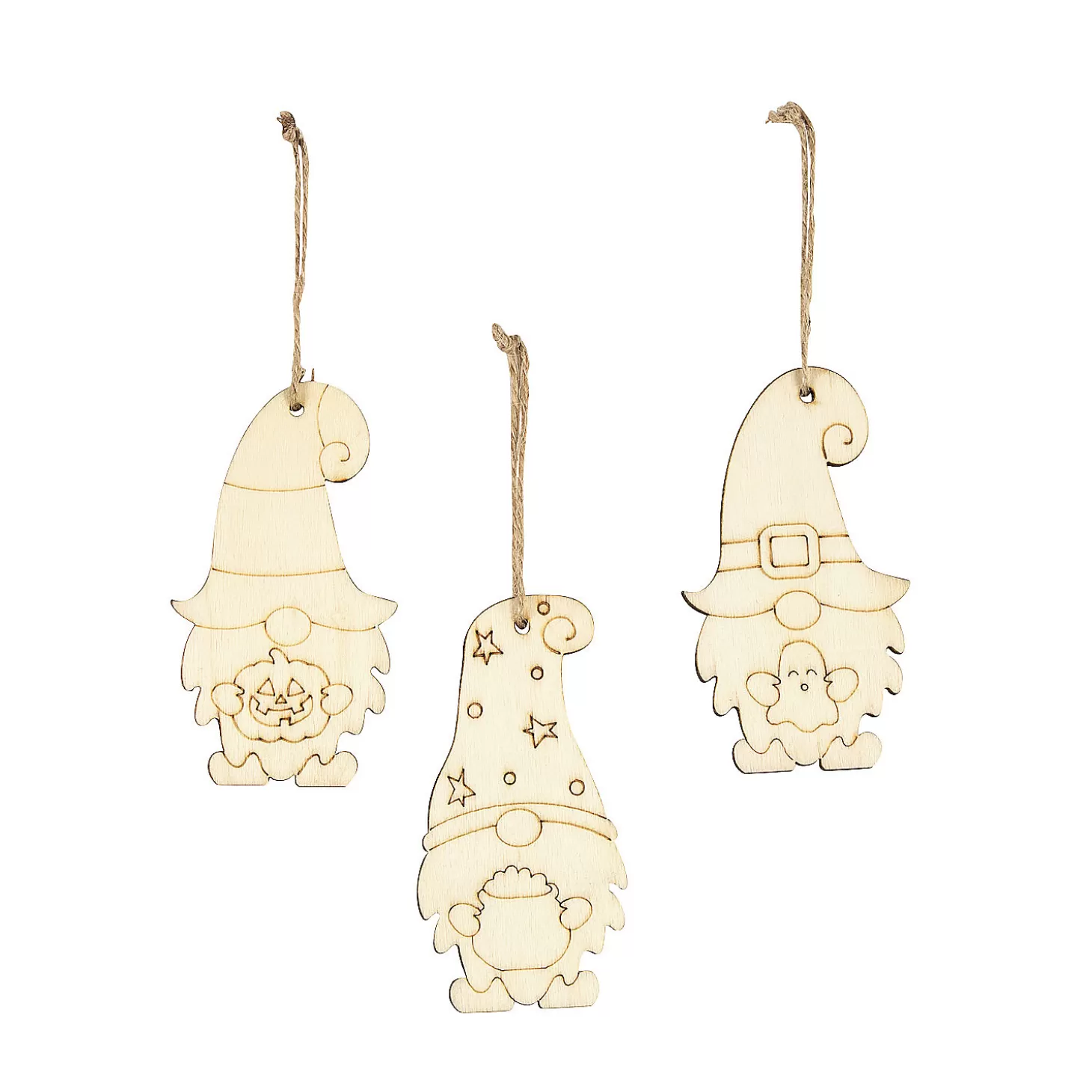 Discount Color Your Own Halloween Gnome Ornaments - 12 Pc. Diy Adult Crafts