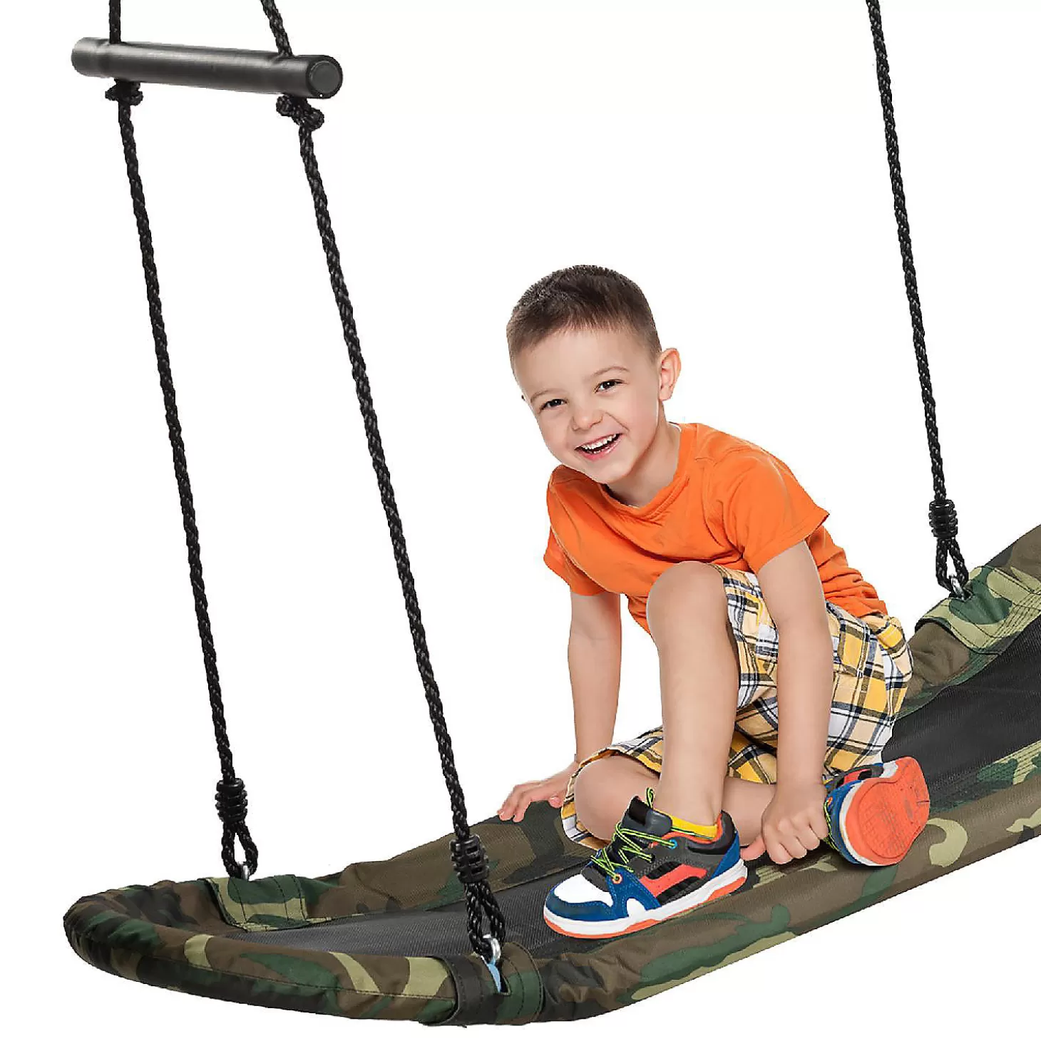 Cheap Costway Saucer Tree Swing Surf Kids Outdoor Adjustable Swing Set W/ Handle Riding Toys