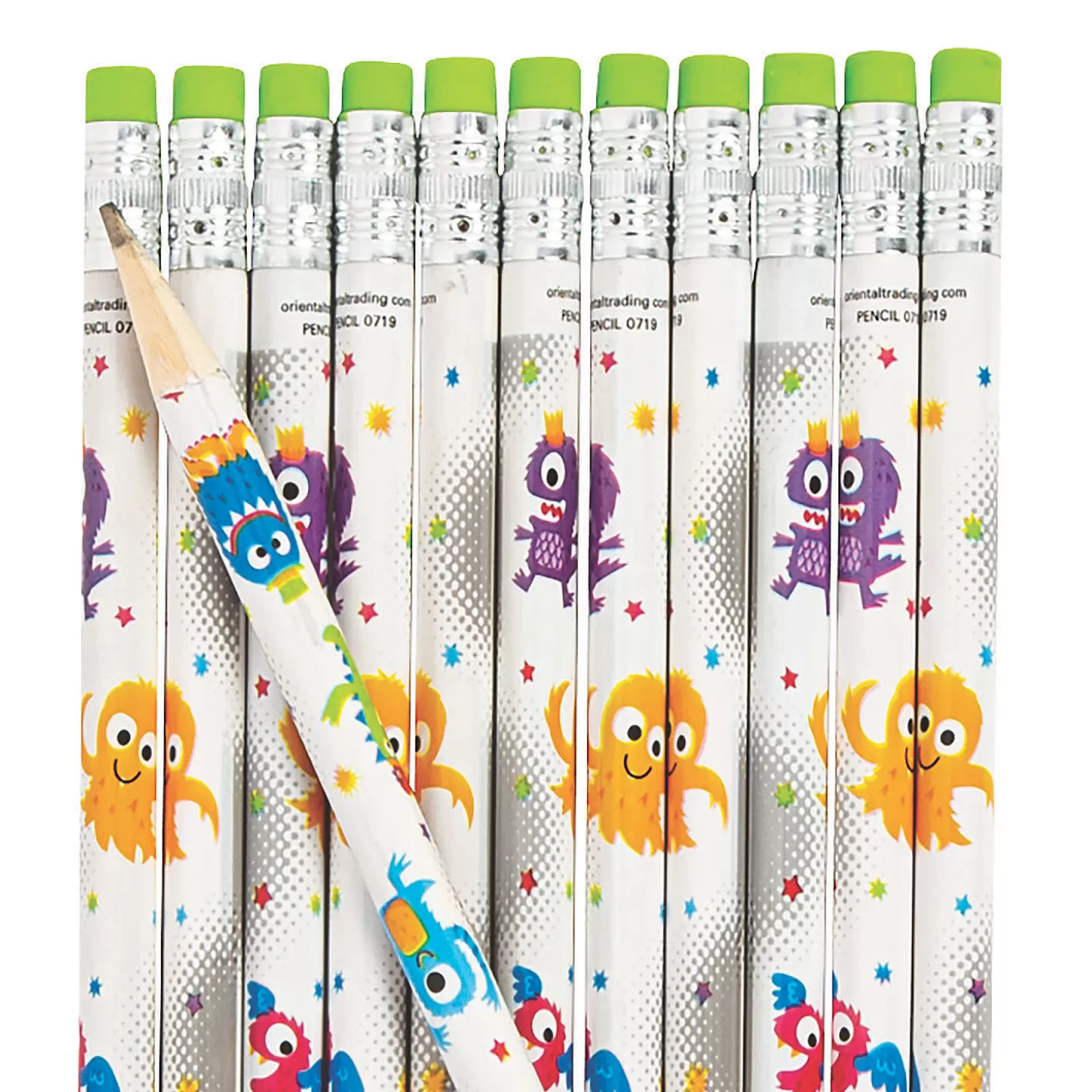 Clearance Cute Monster Pencils - 24 Pc. Boo Bags