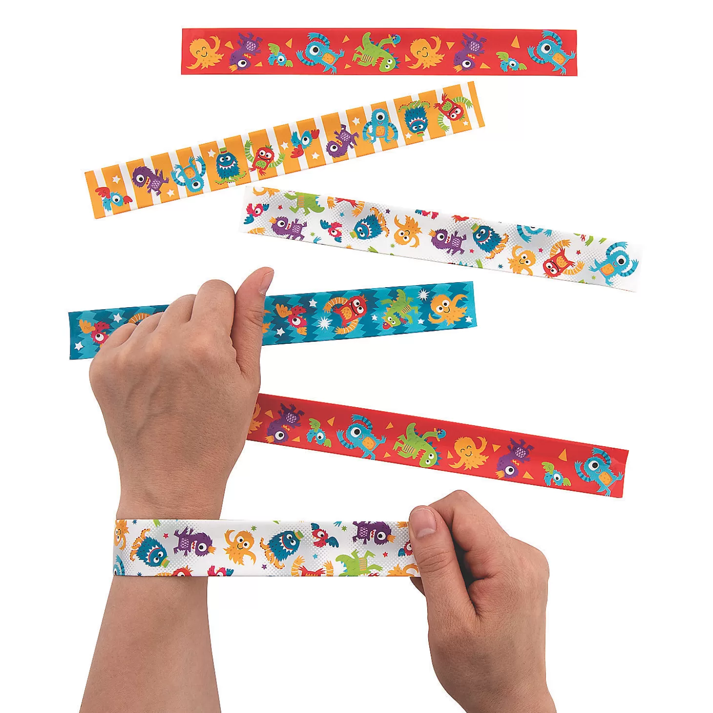 Clearance Cute Monster Slap Bracelets - 12 Pc. Boo Bags