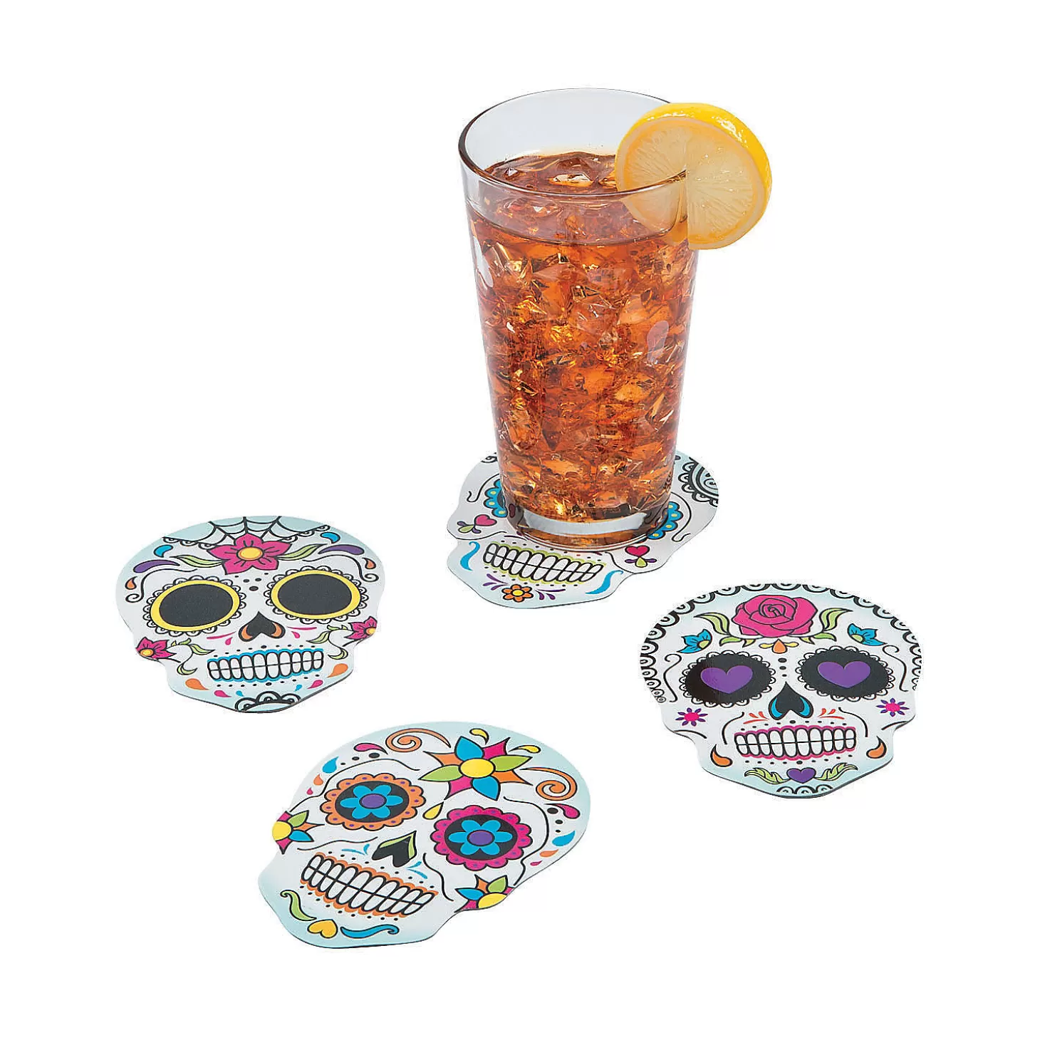 Shop Day Of The Dead Coasters - 12 Pc. Tableware