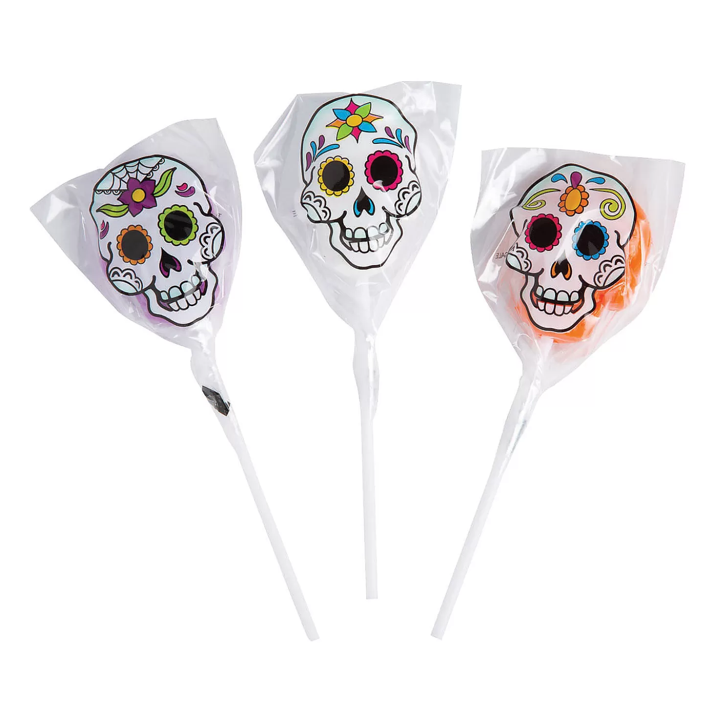 Flash Sale Day Of The Dead Lollipops - 12 Pc. Halloween Candy