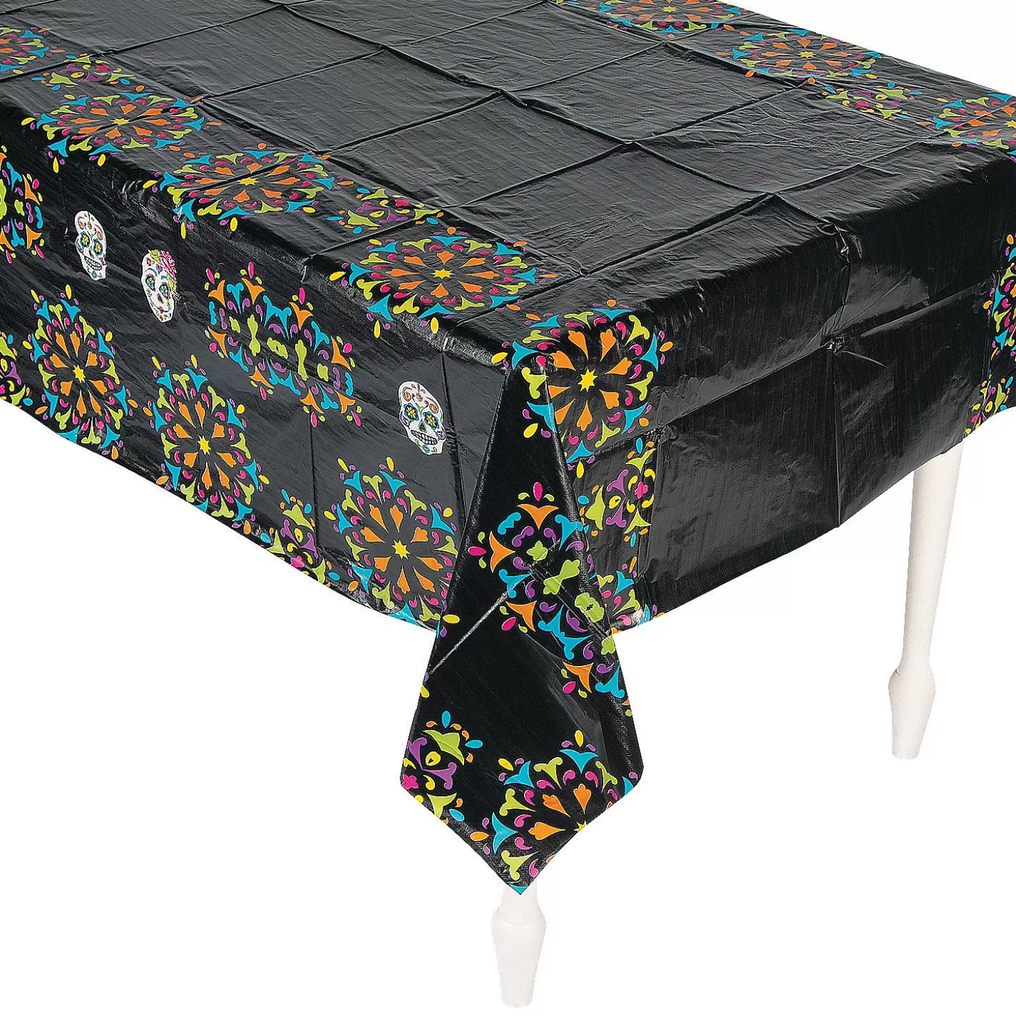 Outlet Day Of The Dead Plastic Tablecloth Tableware