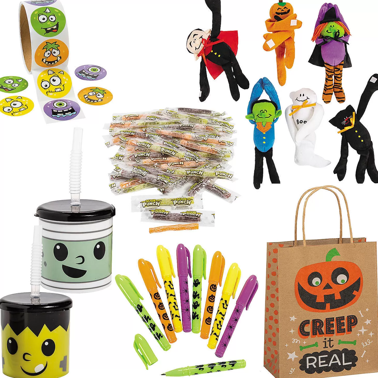 Best Sale Deluxe Halloween Boo Bag Kit For 12 Halloween Fun Kits