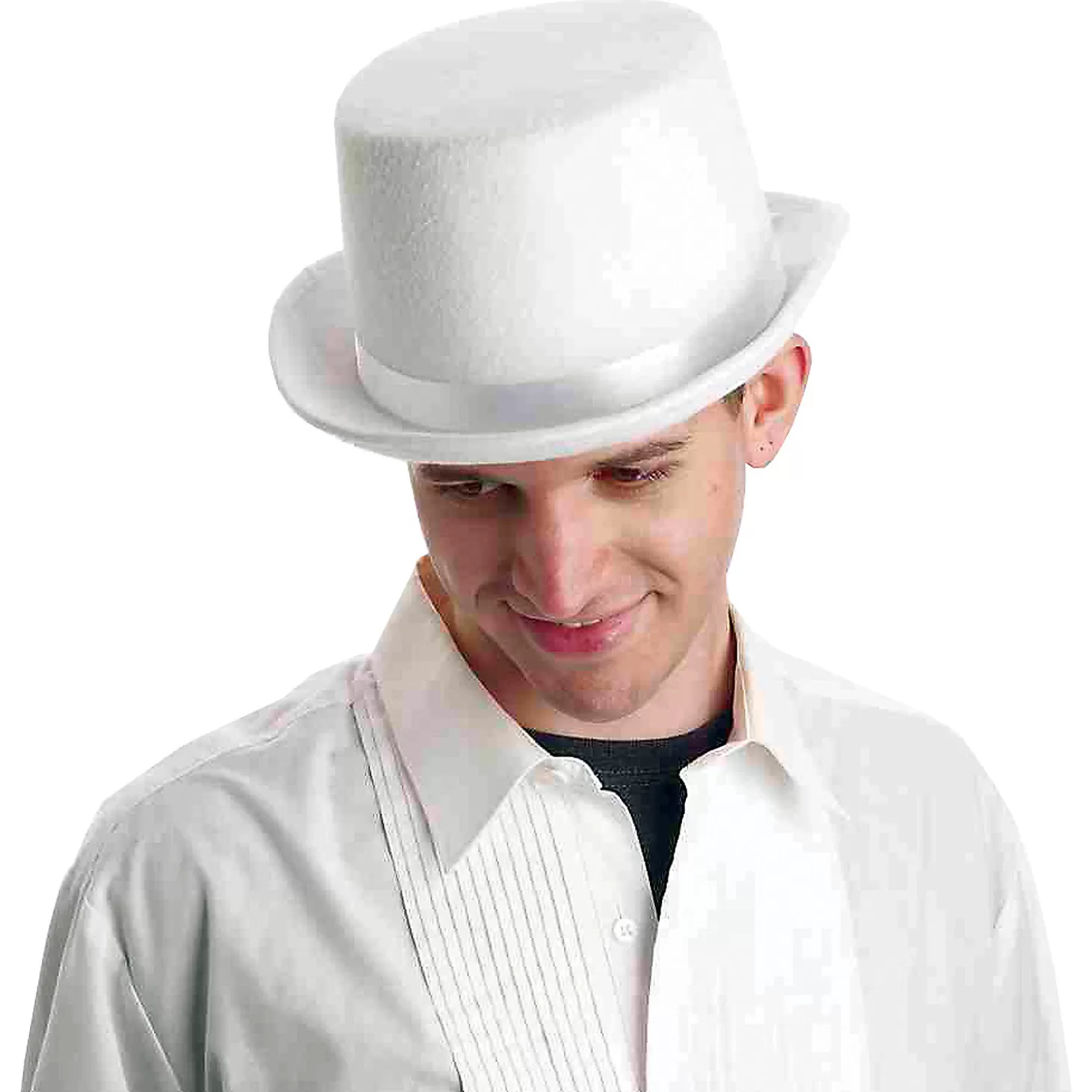 Online Deluxe White Top Hat Halloween Apparel & Accessories