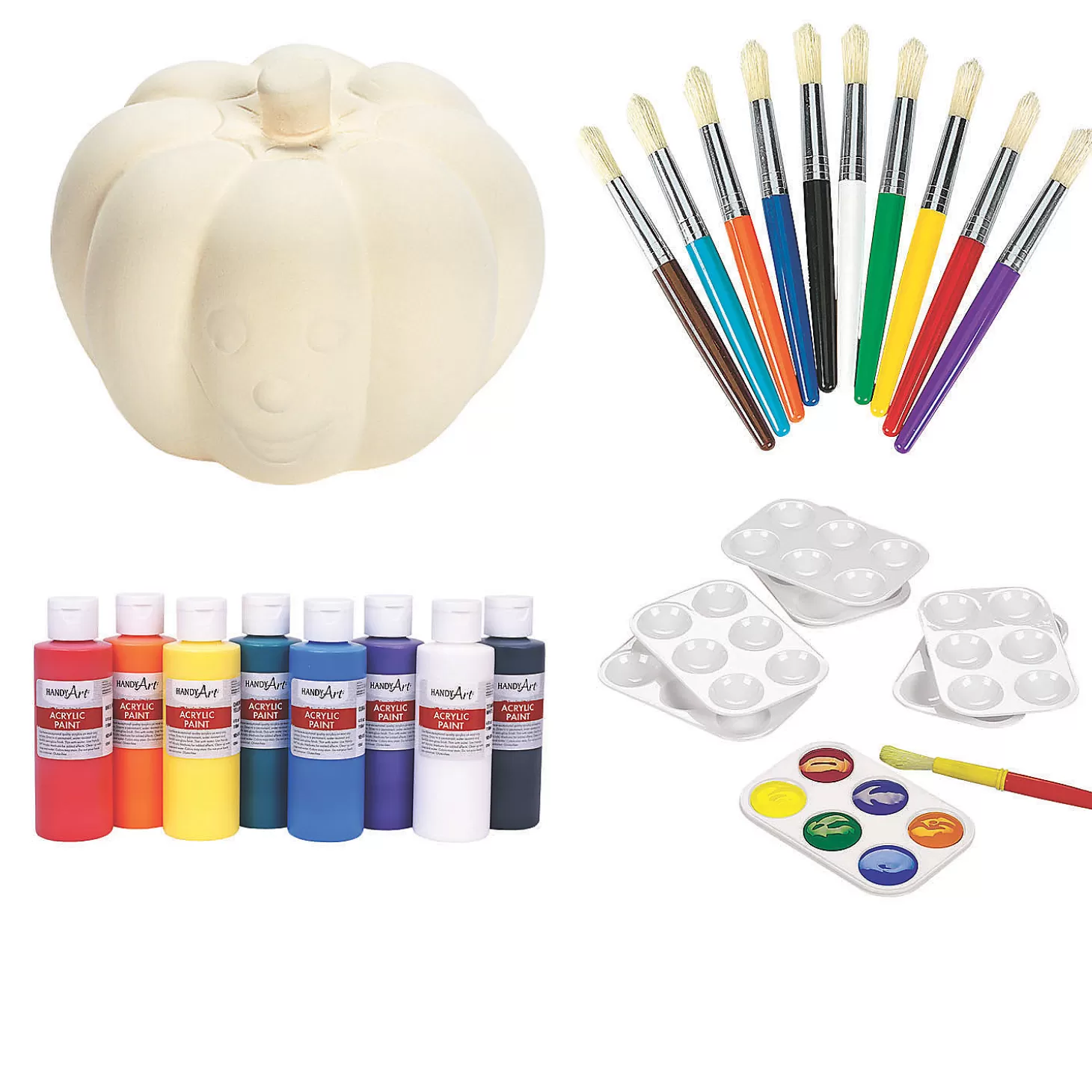 Best Sale Diy Ceramic Halloween Pumpkin Kit - 42 Pc. Halloween Fun Kits