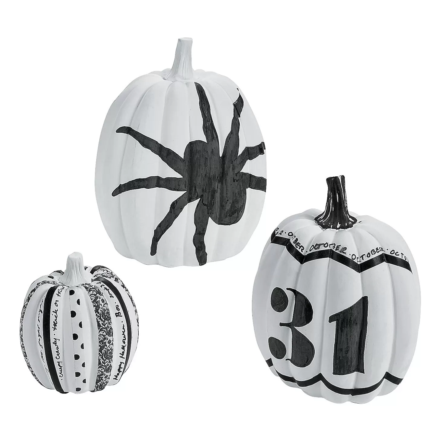 Outlet Diy Decorative Pumpkin Set - 3 Pc. Diy Adult Crafts