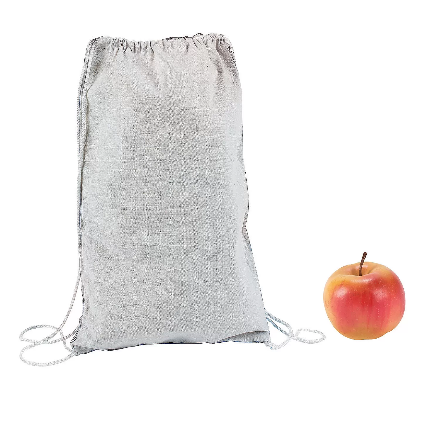 Online Diy Medium White Canvas Drawstring Bags - 12 Pc. Diy Adult Crafts