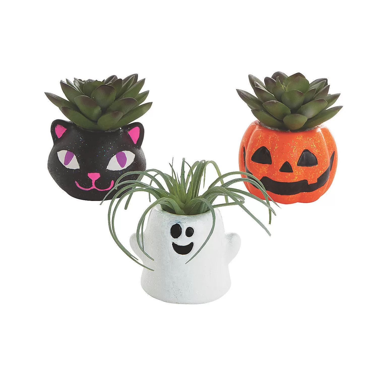 Sale Diy Mini Ceramic Halloween Planters - 12 Pc. Diy Adult Crafts