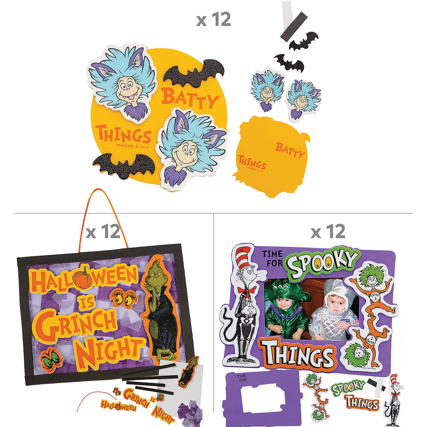 Store Dr. Seuss™ Halloween Craft Kit Assortment - Makes 36 Halloween Fun Kits