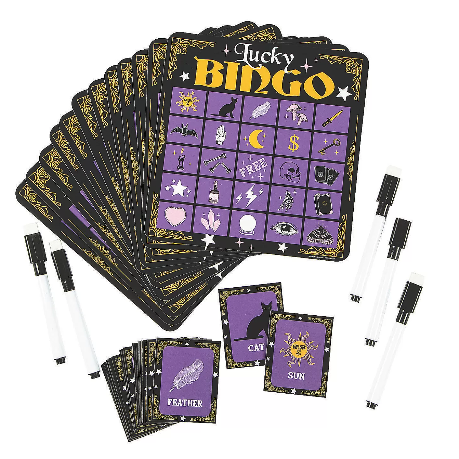 Flash Sale Dry Erase Fortune Teller Bingo Game Boo Bags