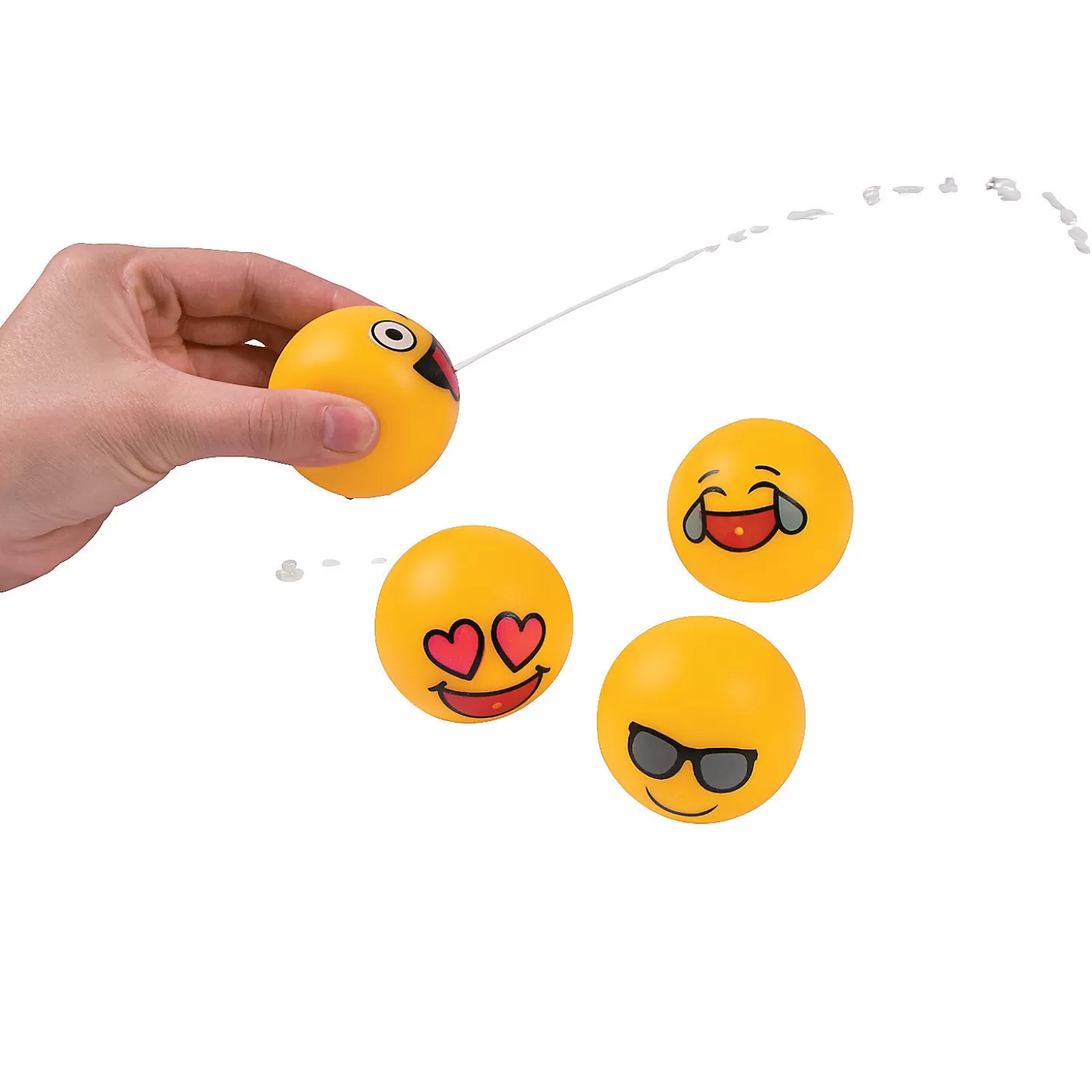 Cheap Emoji Squirt Toys - 12 Pc. Water Toys